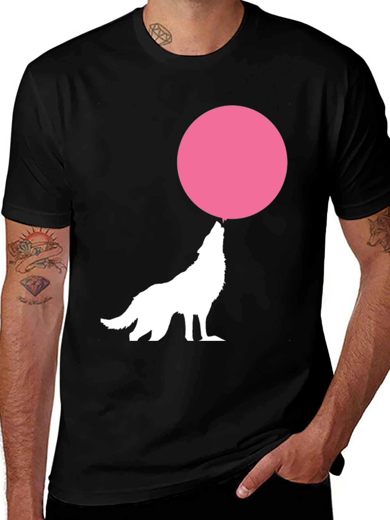 Variant 8 of Wolf Bubblegum Graphic Tee