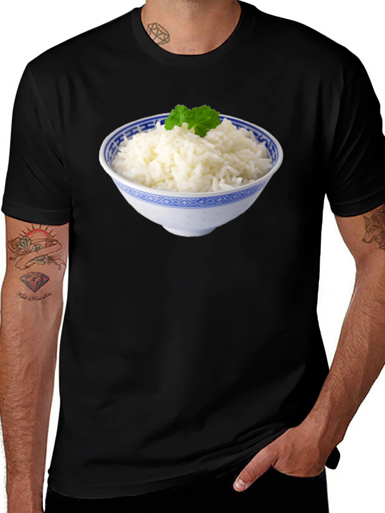 Variant 30 of Rice Bowl Graphic Tee - Foodie T-Shirt
