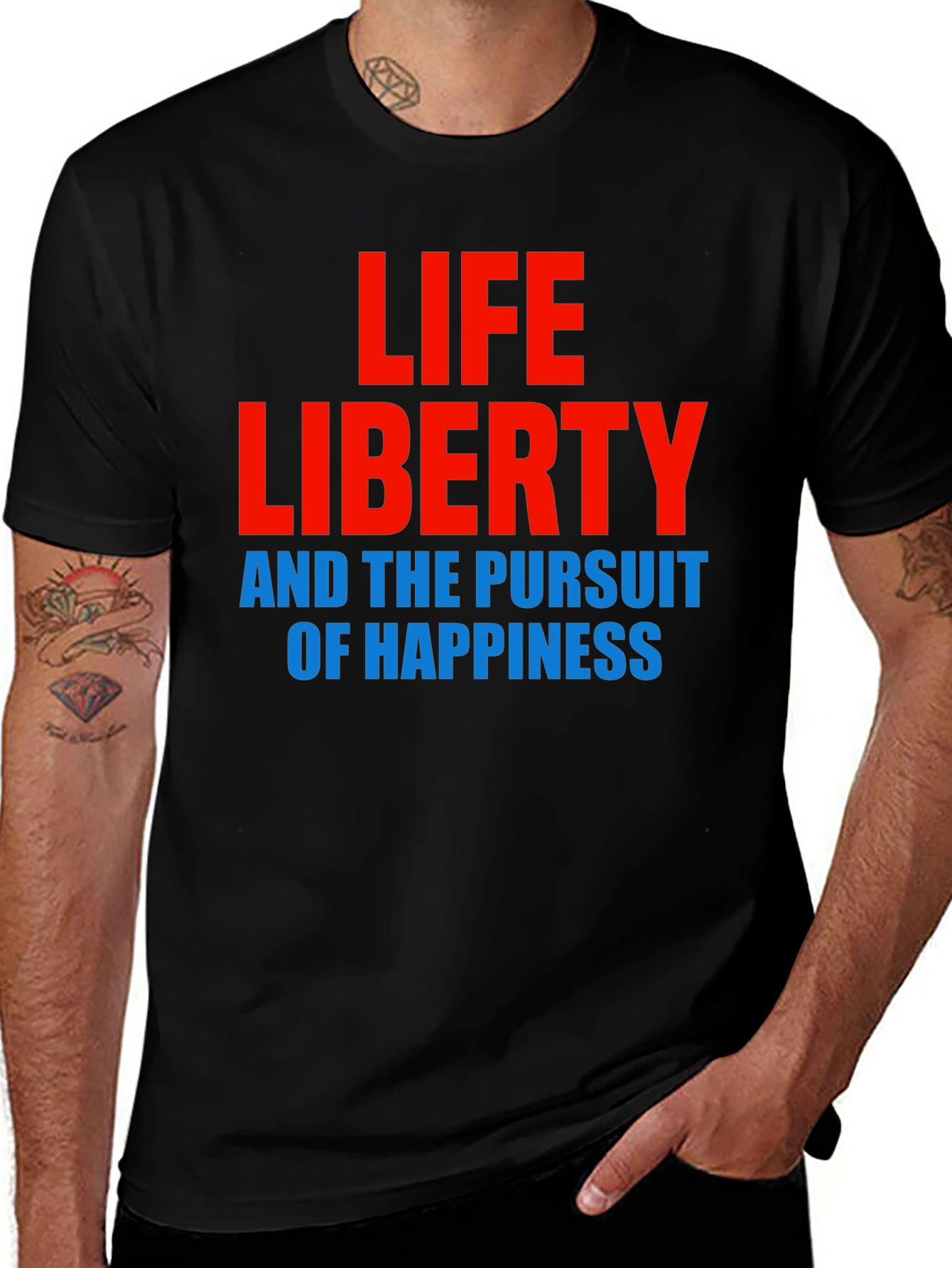 Variant 8 of Life, Liberty, & Happiness Graphic Tee