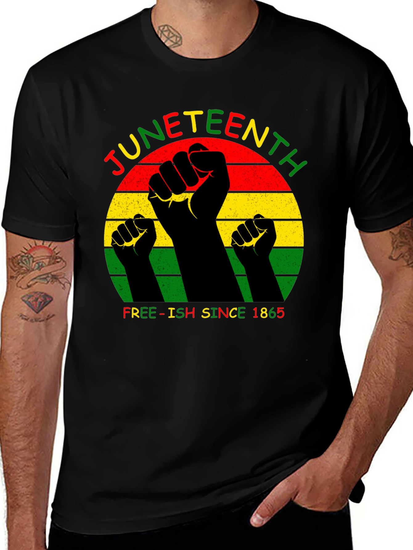 Juneteenth Black Power Fist T-Shirt