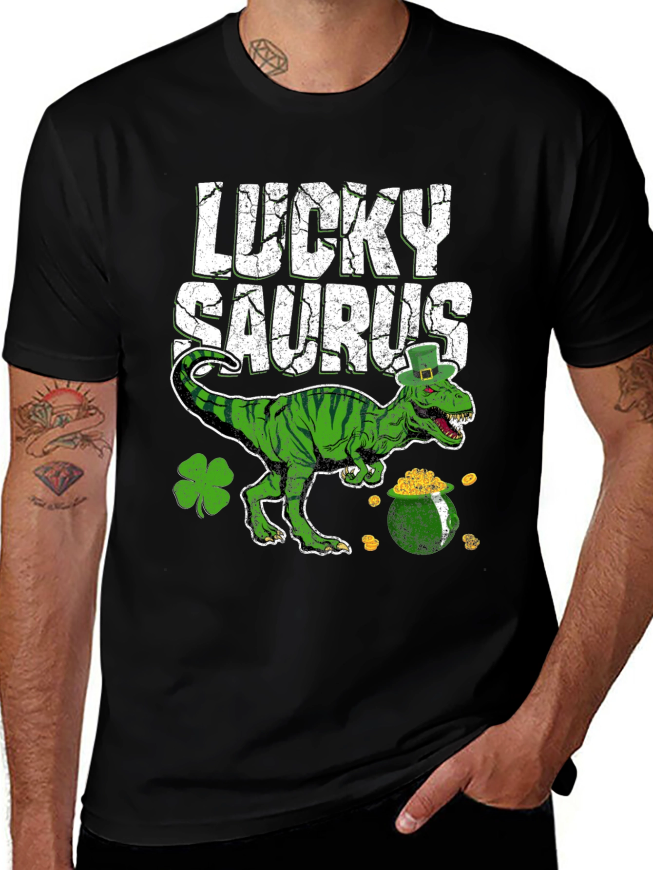 Variant 28 of Lucky Saurus St. Patrick's Day T-Shirt