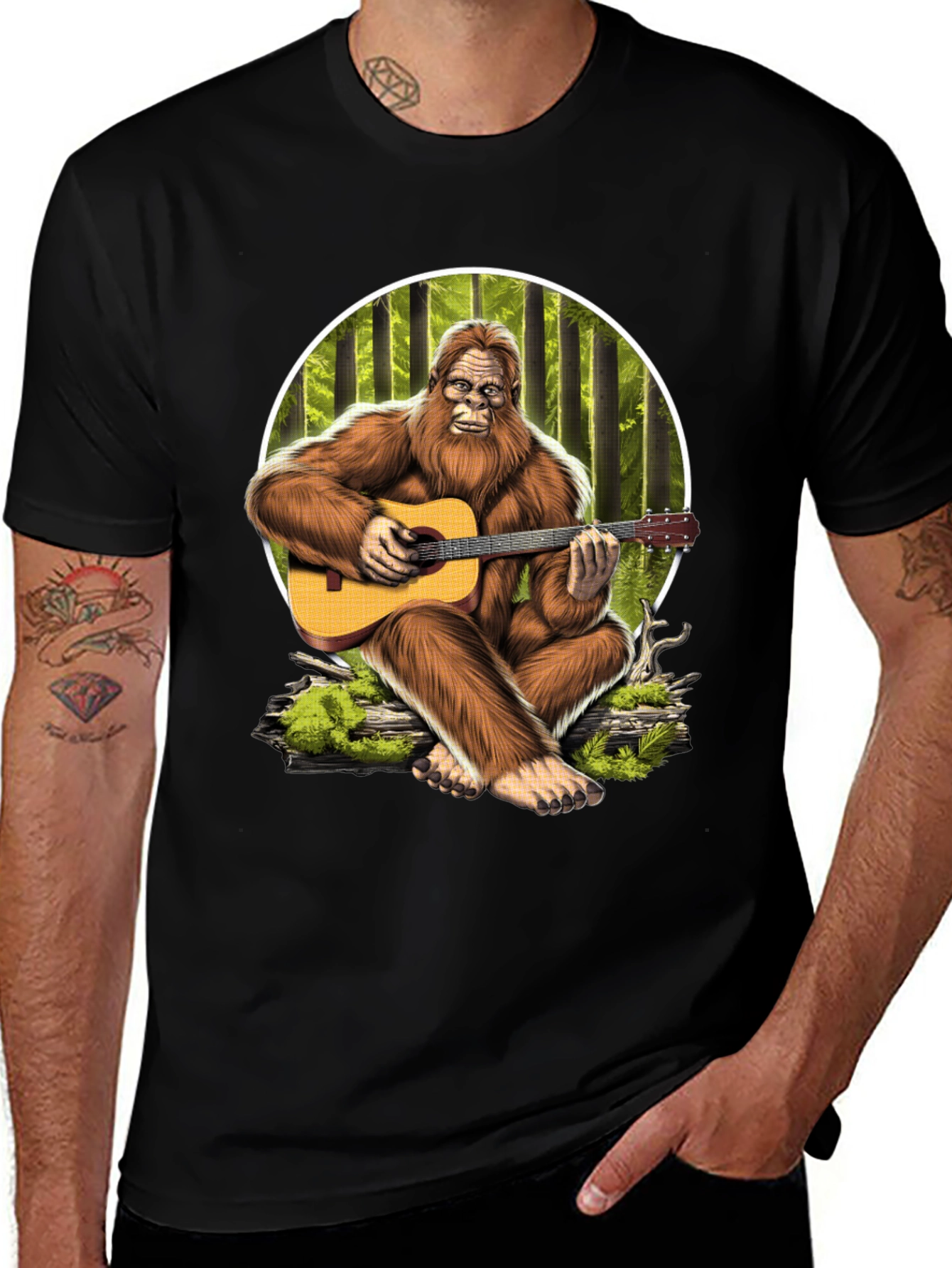 Bigfoot Guitar T-Shirt