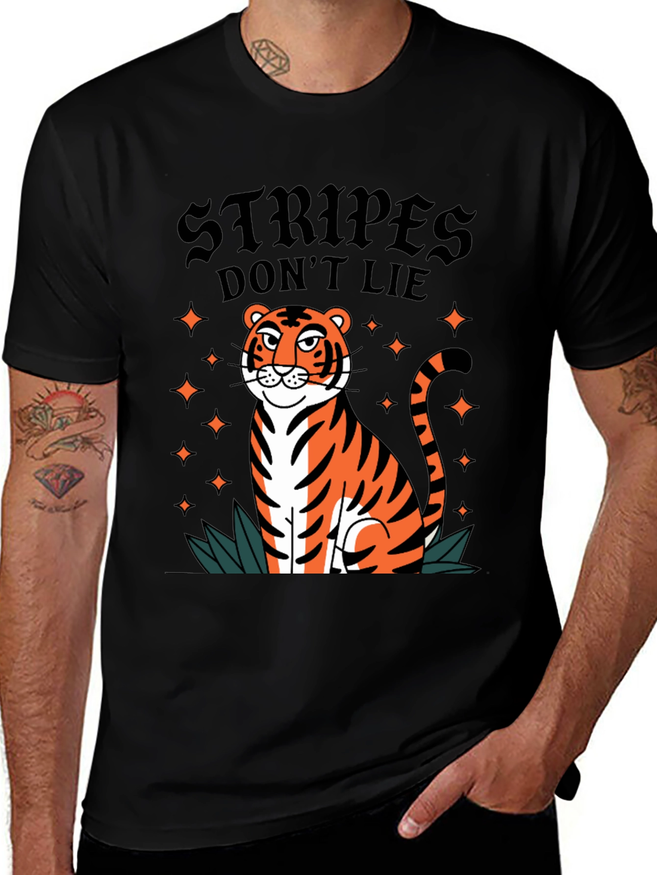 Variant 16 of Stripes Don't Lie Graphic Tee