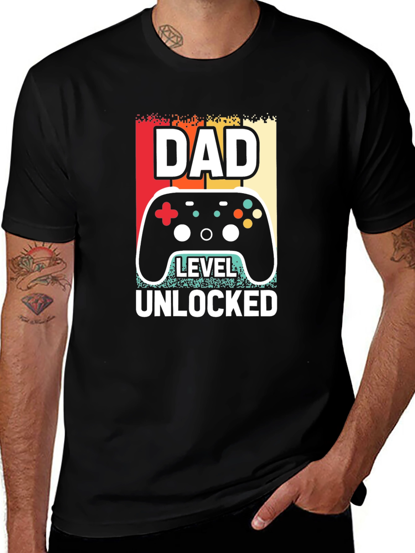 Dad Level Unlocked T-Shirt - Gamer Dad Tee
