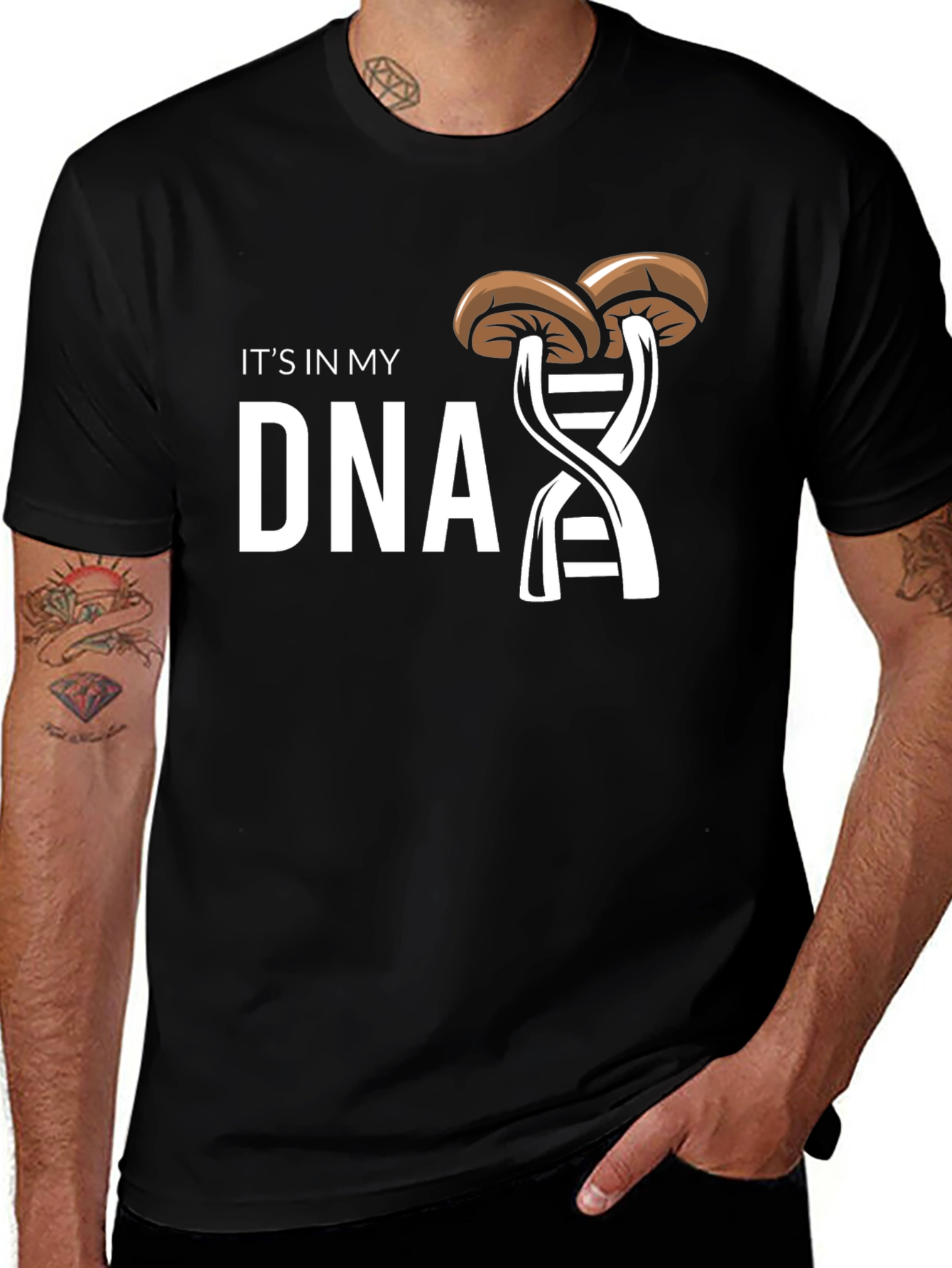 Variant 27 of Mushroom DNA T-Shirt