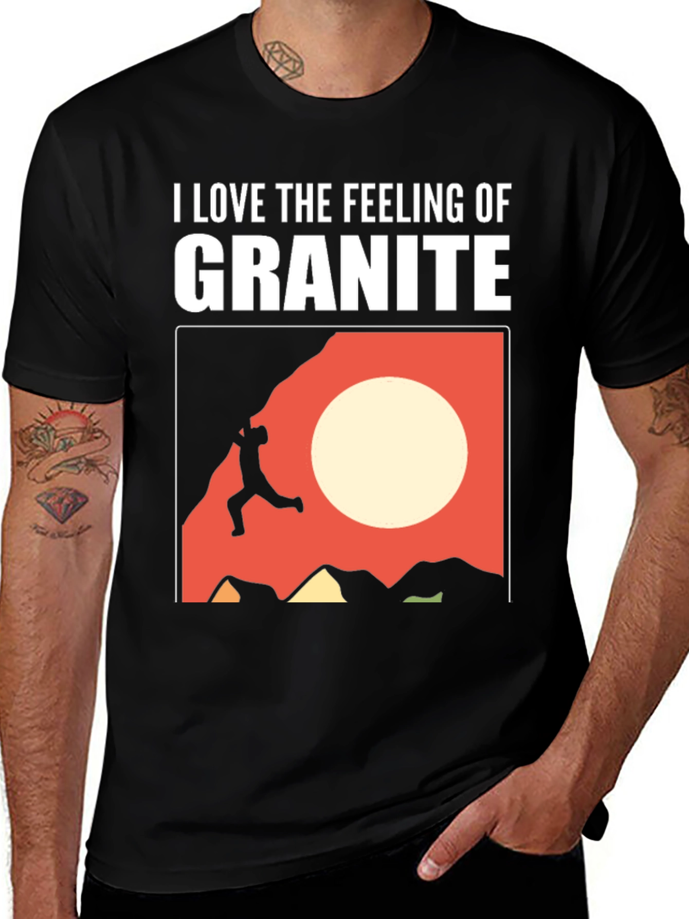 Variant 14 of Granite Feeling Tee: Rock Climbing Shirt