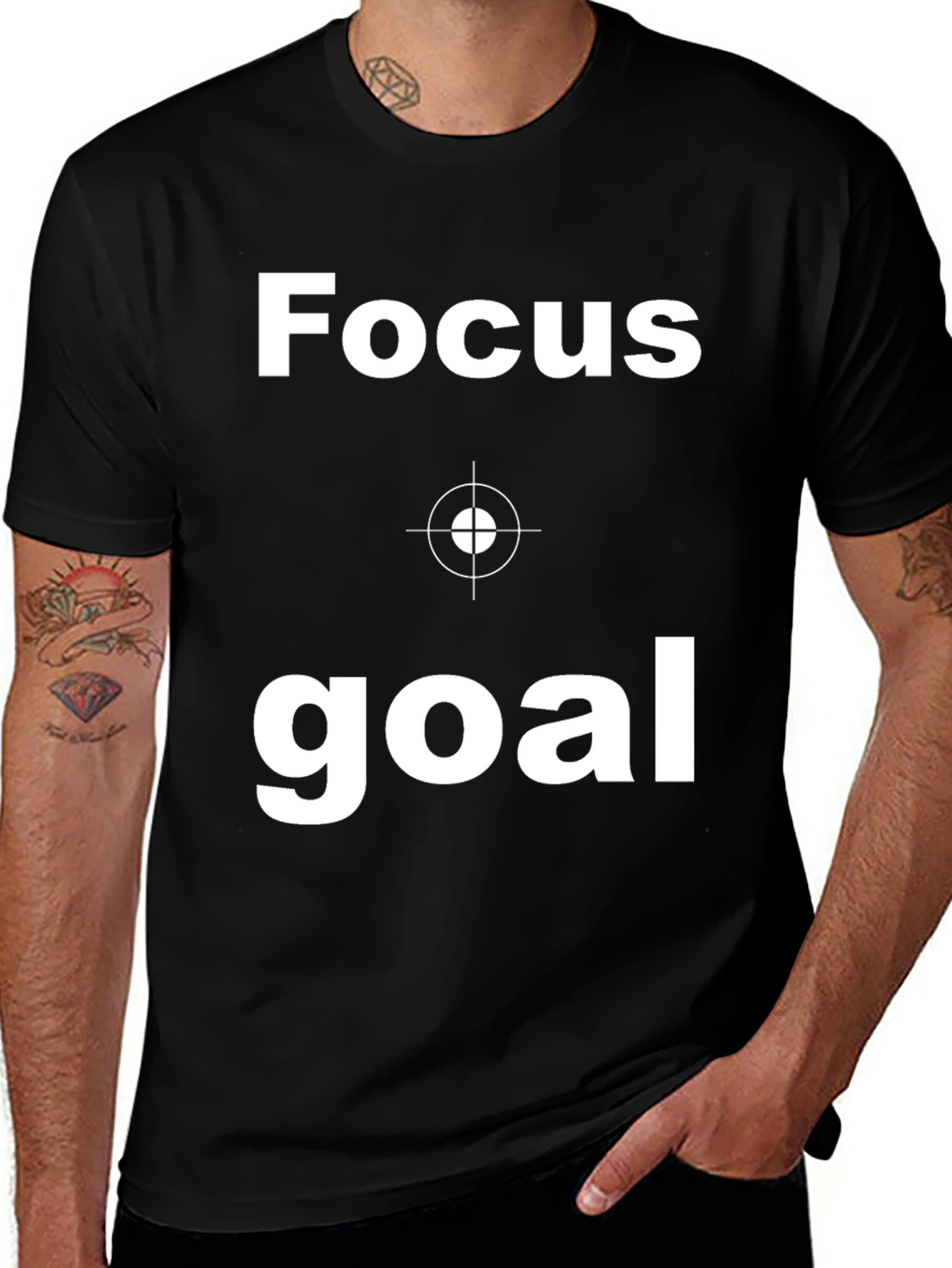 Variant 18 of Focus Goal Black Graphic T-Shirt