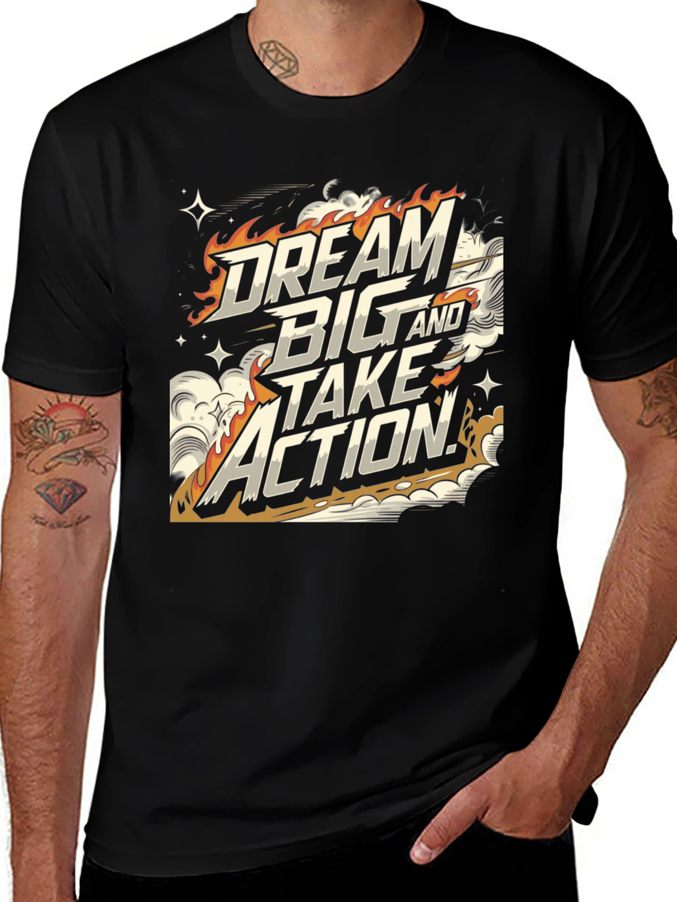 Variant 30 of Dream Big & Take Action Graphic T-Shirt