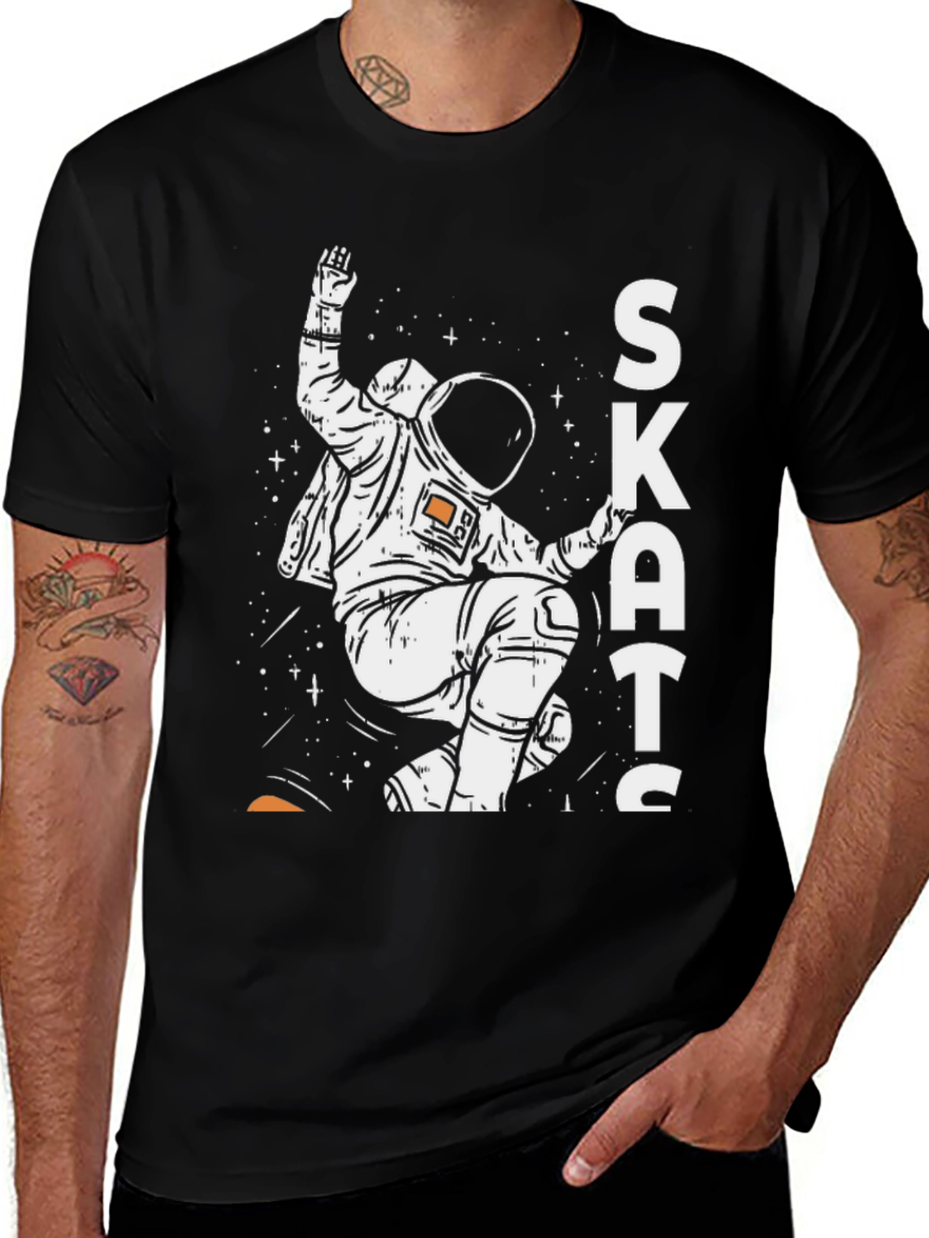 Variant 5 of Skates Astronaut Graphic T-Shirt