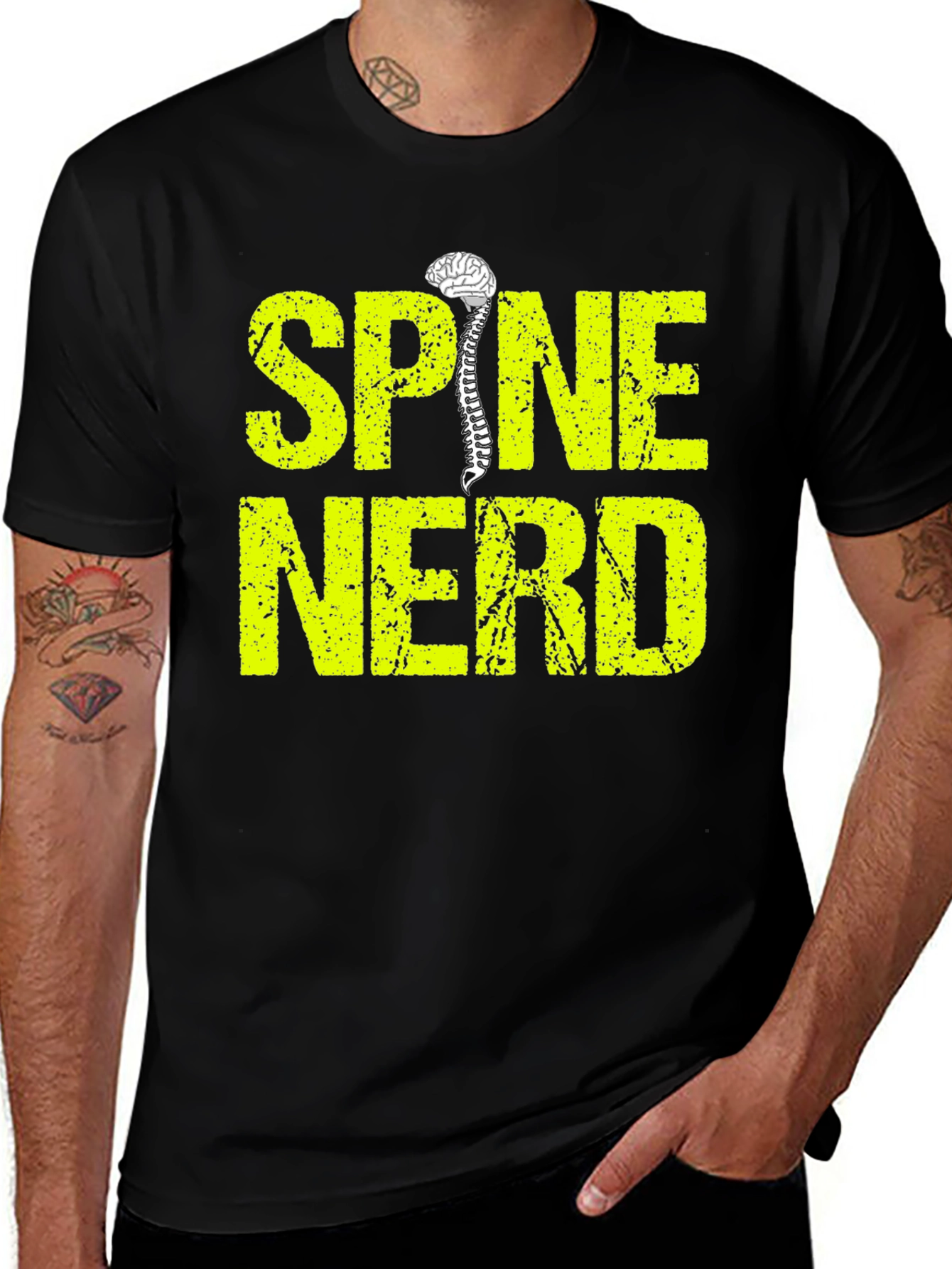 Variant 4 of Spine Nerd T-Shirt - Medical Humor Apparel