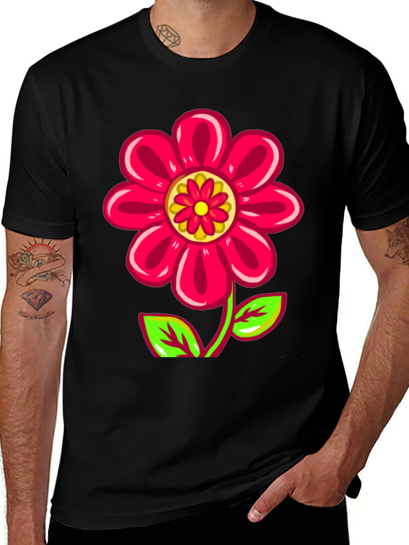 Variant 8 of Funky Flower Power Tee