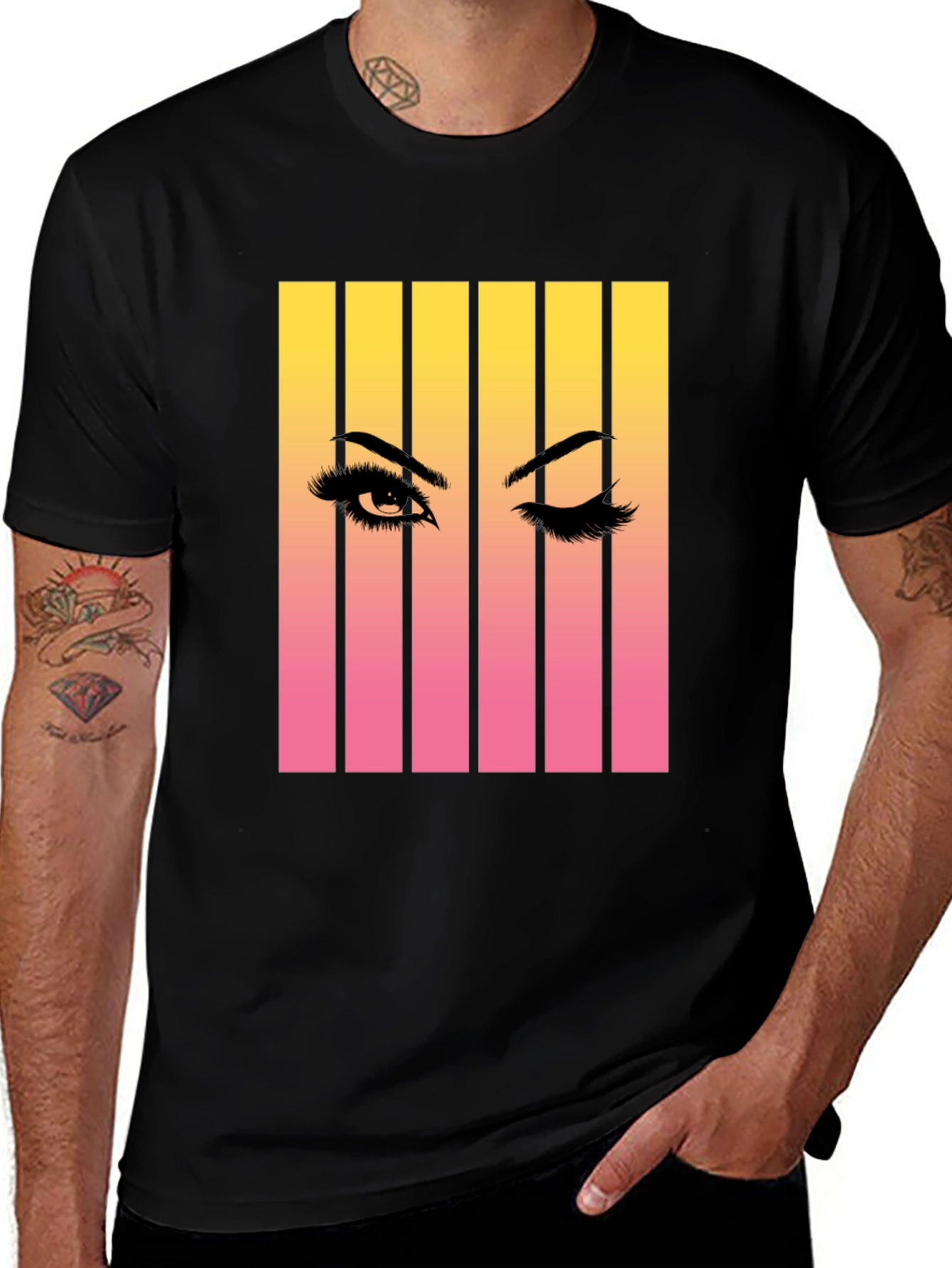 Variant 29 of Eye Wink Graphic Tee - Retro Style Unisex T-Shirt