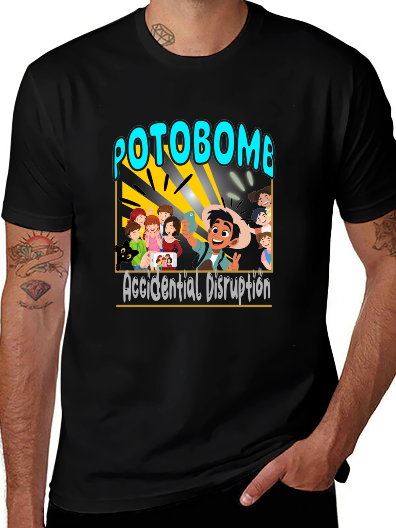 Variant 3 of Potobomb Accidental Disruption Graphic Tee