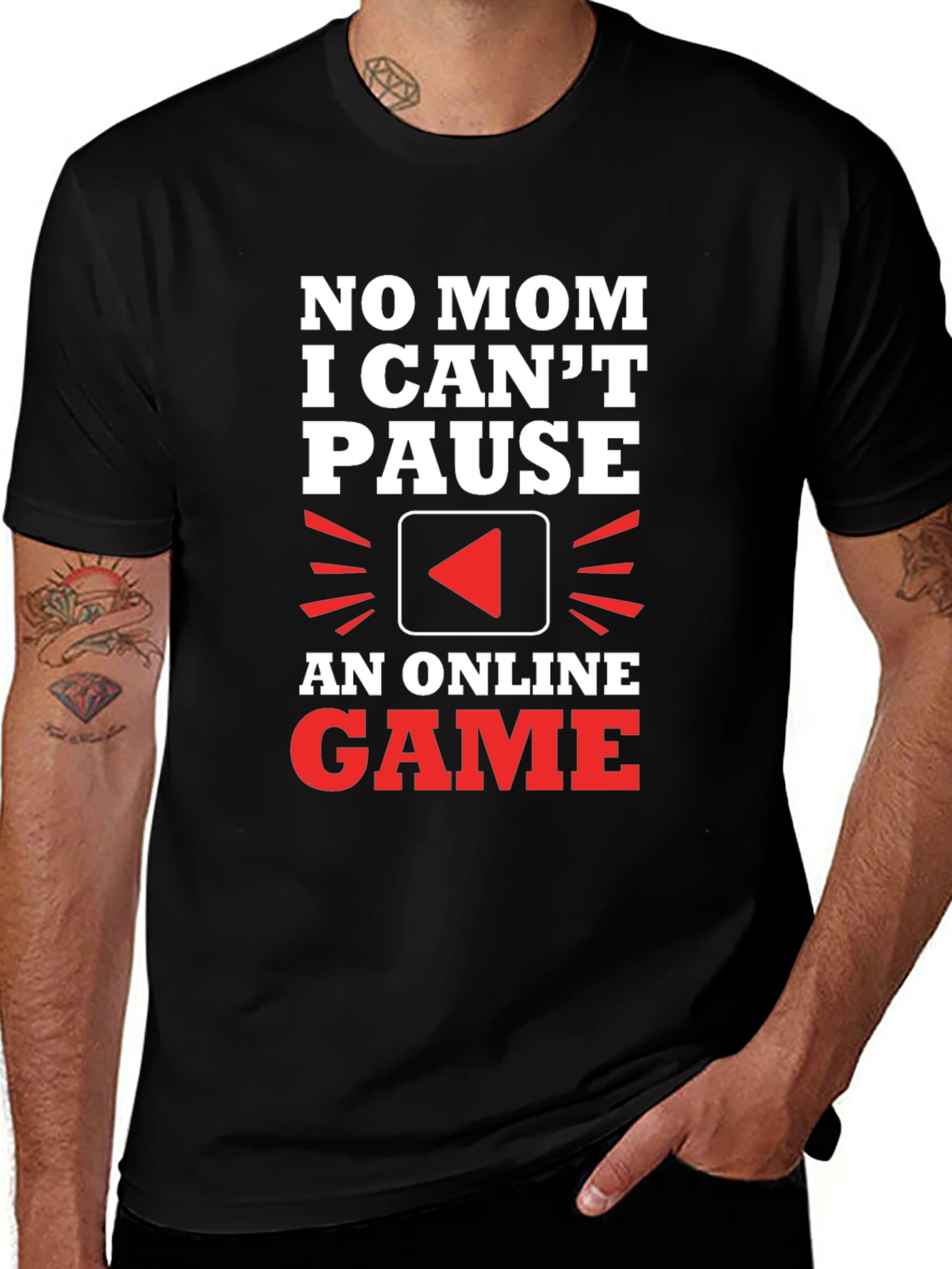 Variant 22 of Gamer T-Shirt - No Mom I Can't Pause
