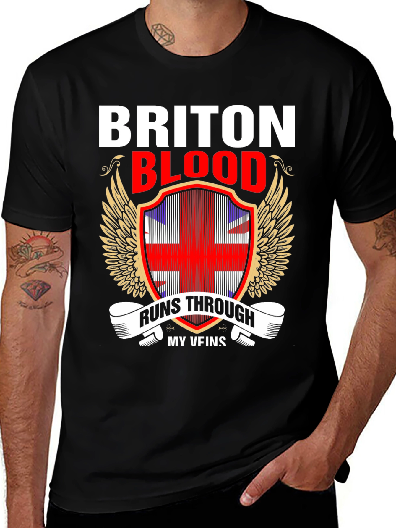 Briton Blood Runs Through My Veins T-Shirt