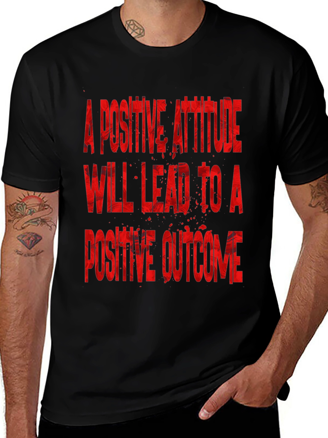 Variant 10 of Positive Attitude Graphic Tee