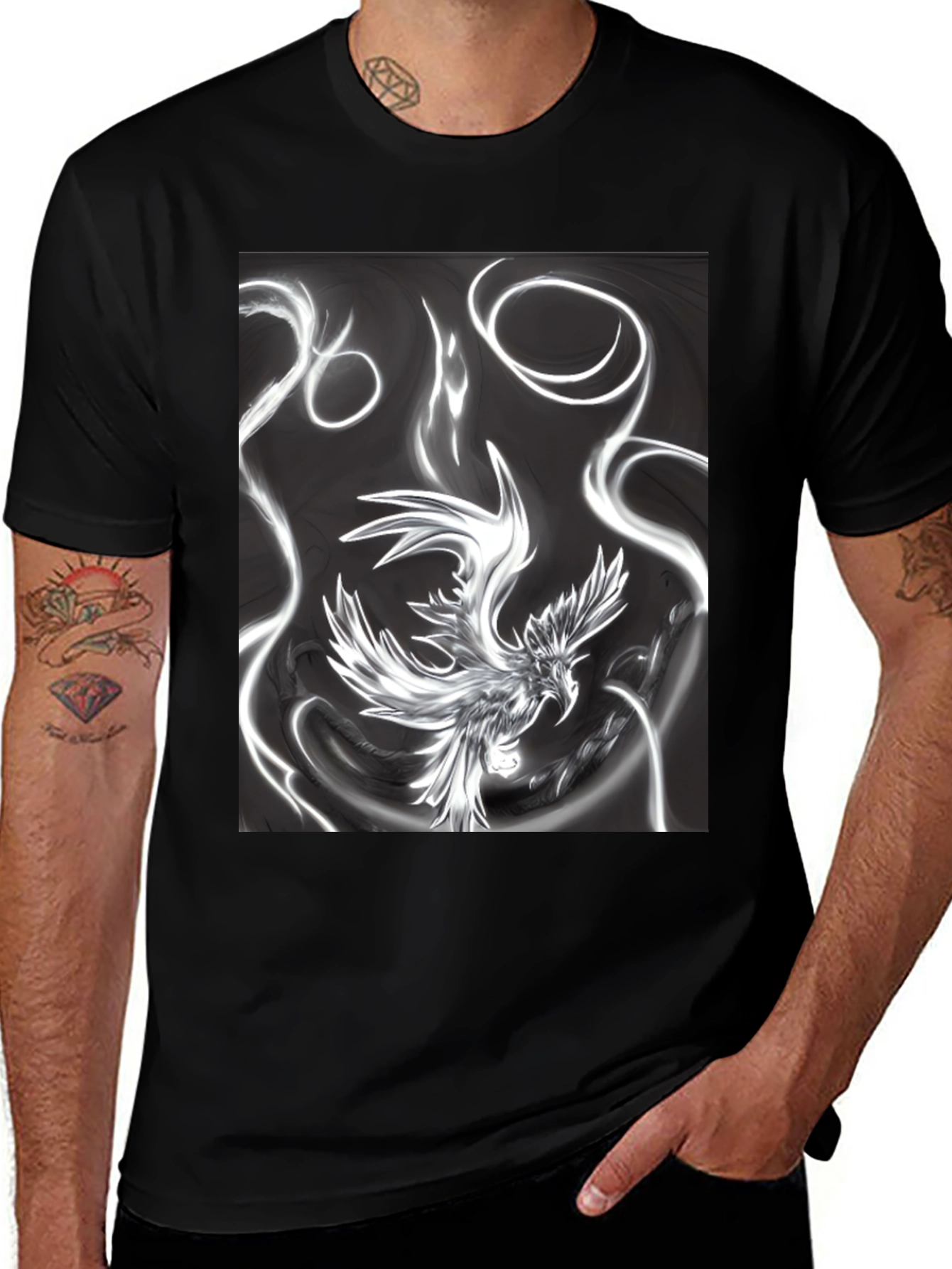 Variant 27 of Phoenix Graphic Black T-Shirt