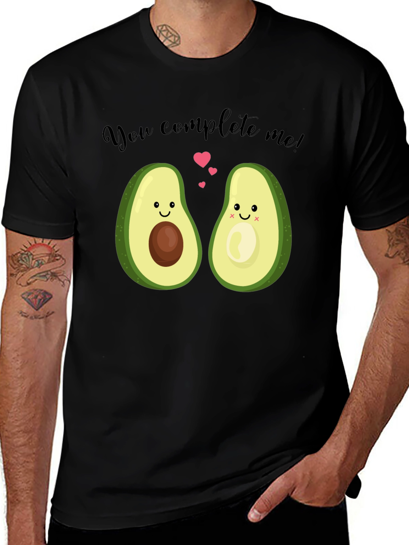 Variant 28 of Avocado Love Matching Couple T-Shirt