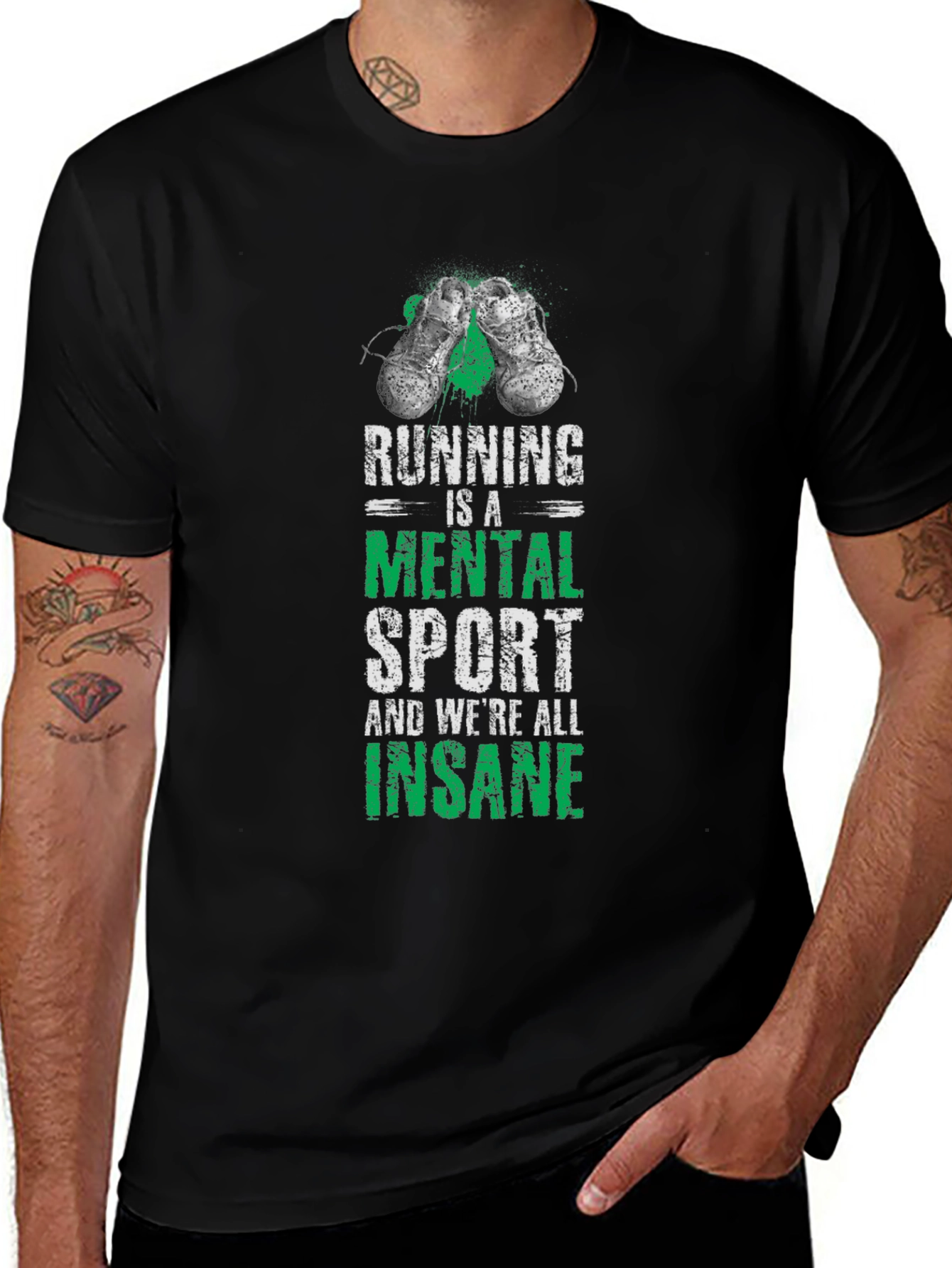 Variant 20 of Running is a Mental Sport T-Shirt