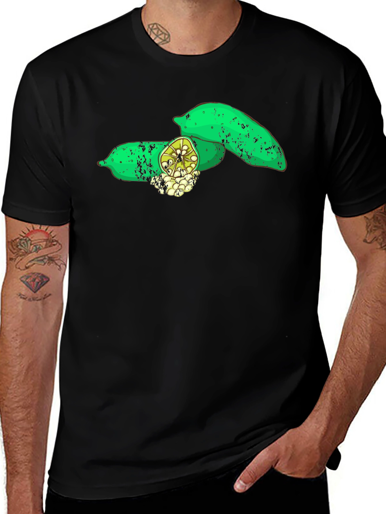 Variant 5 of Finger Lime Graphic Tee - Unique Fruit Design