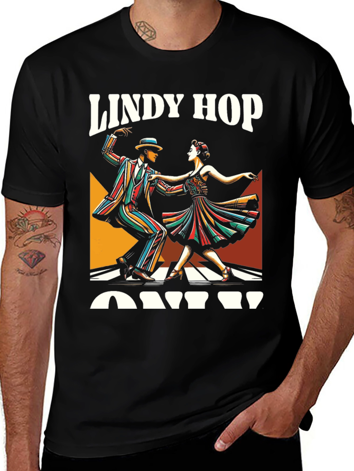 Lindy Hop Dance T-Shirt - Vintage Style