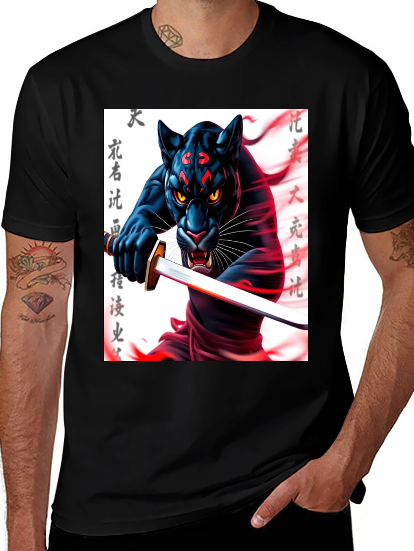 Variant 18 of Black Panther Samurai T-Shirt