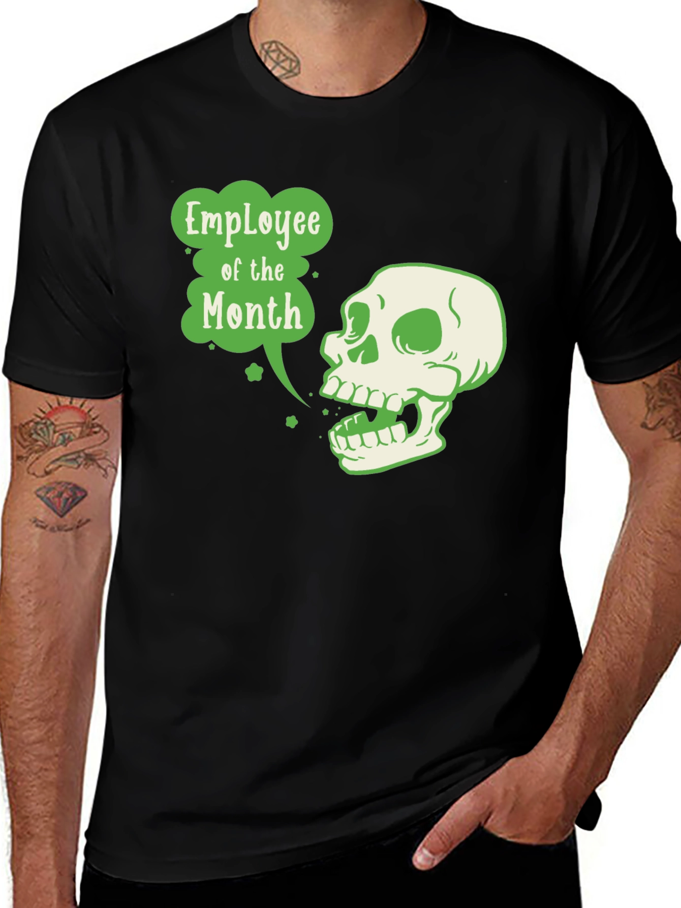 Variant 9 of Employee of the Month Skull T-Shirt