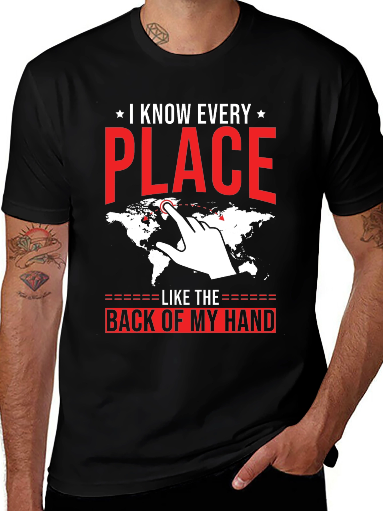 Variant 19 of I Know Every Place T-Shirt