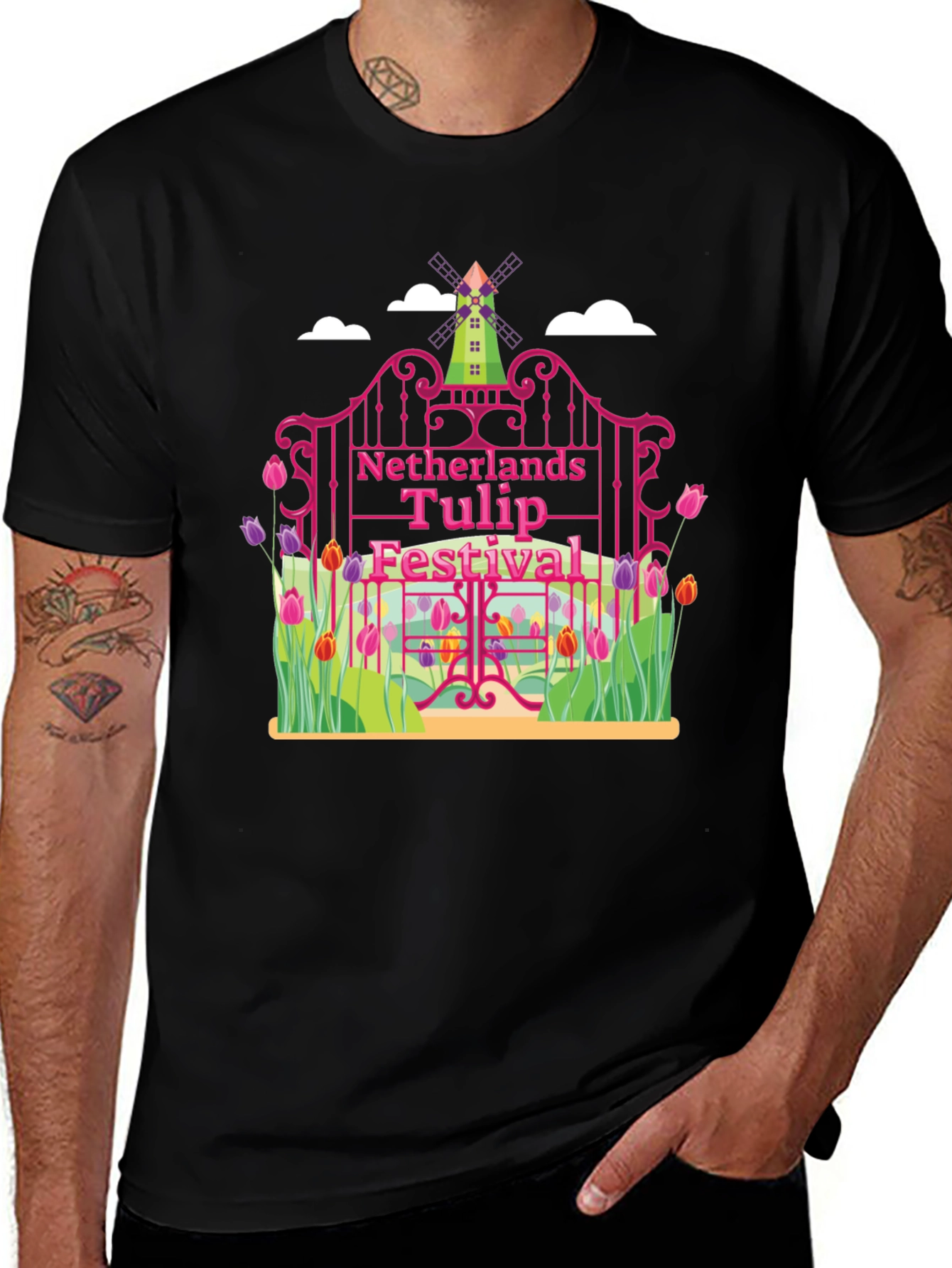 Netherlands Tulip Festival Graphic Tee