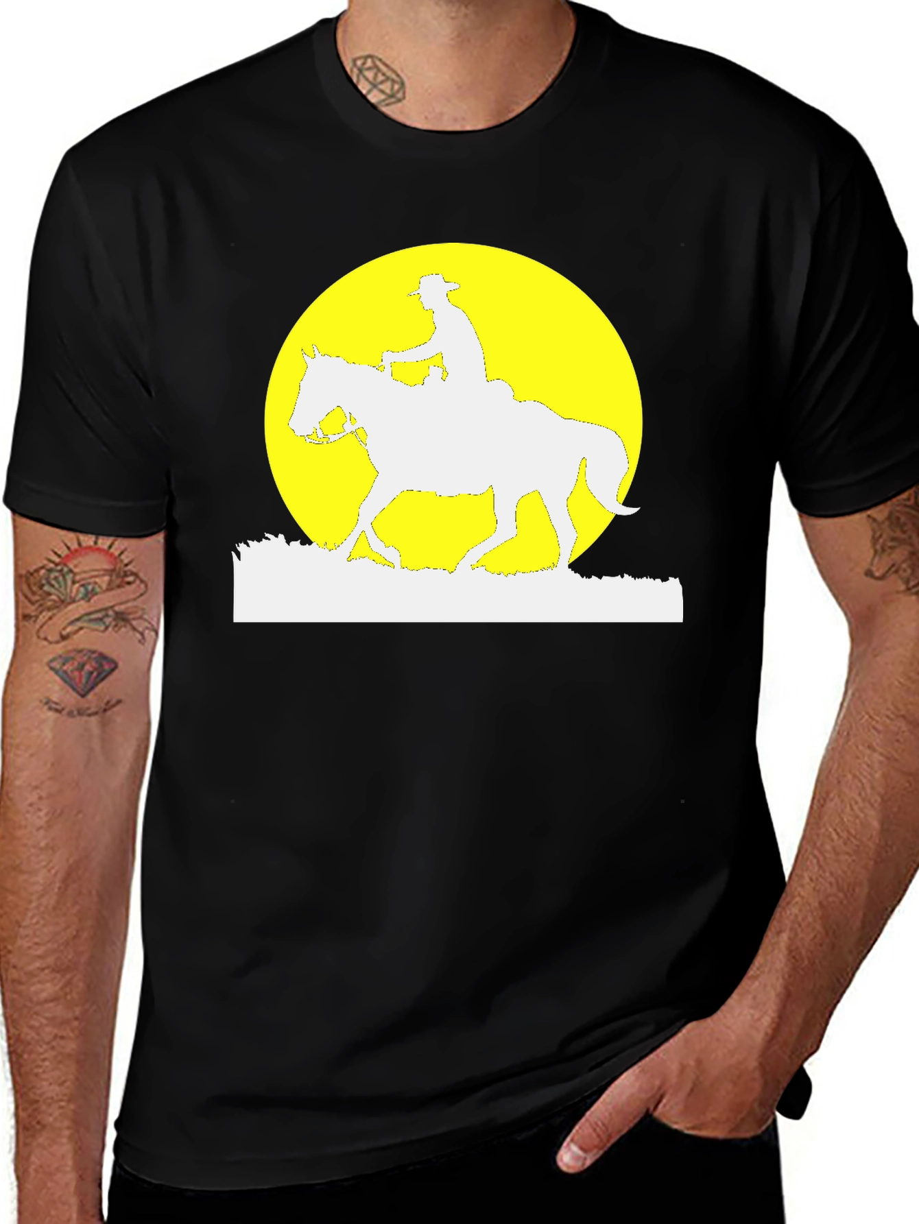Variant 29 of Cowboy Moon Silhouette T-Shirt