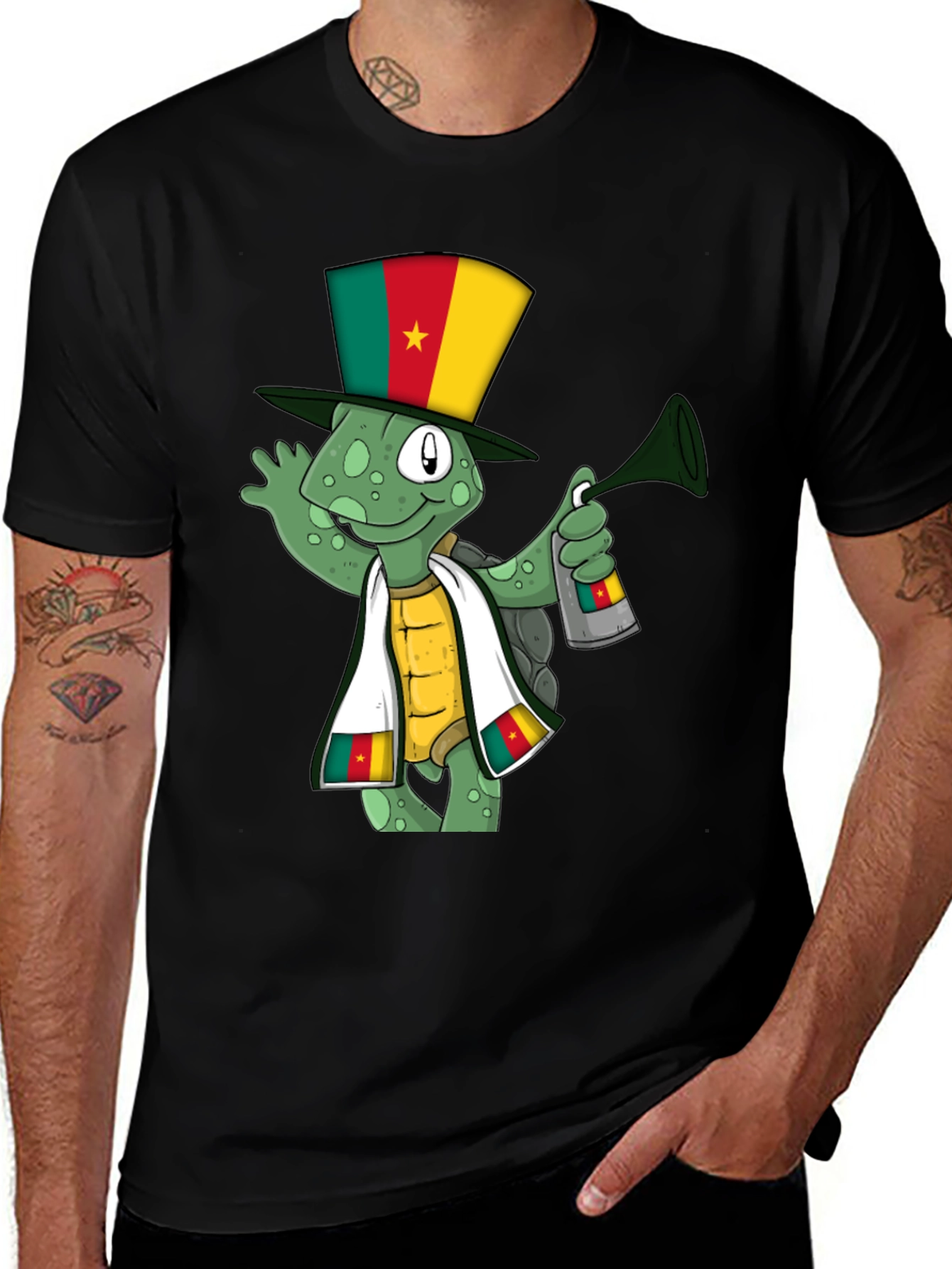 Variant 20 of Cameroon Turtle T-Shirt - Novelty Design