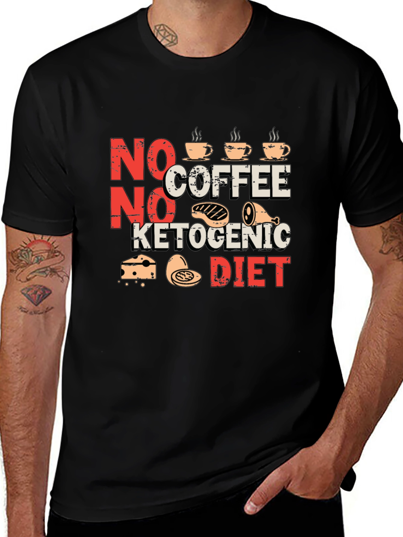 Variant 11 of No Coffee, No Ketogenic Diet Funny T-Shirt