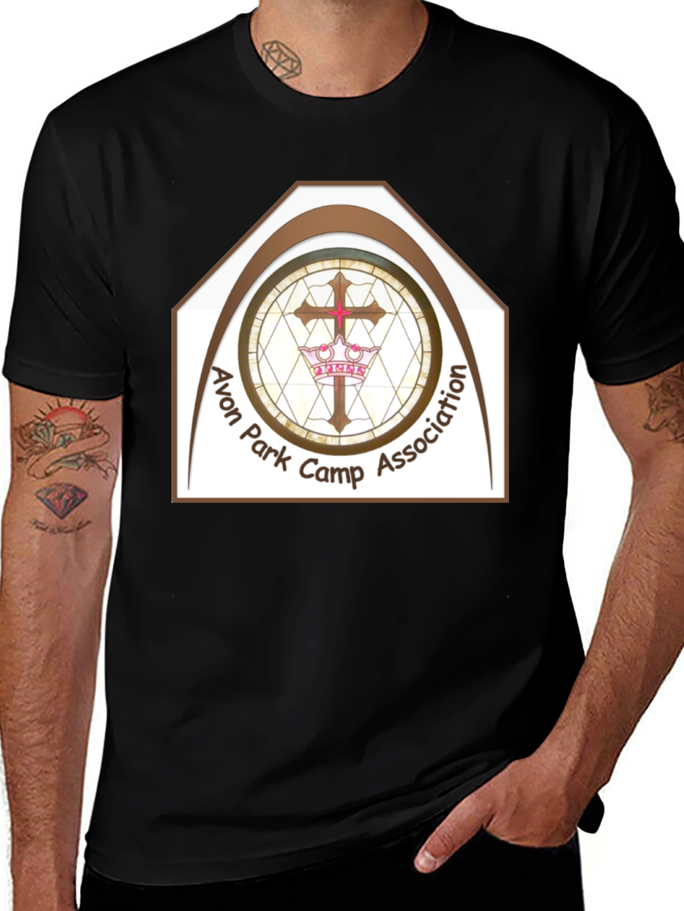 Variant 9 of Avon Park Camp Association Black T-Shirt