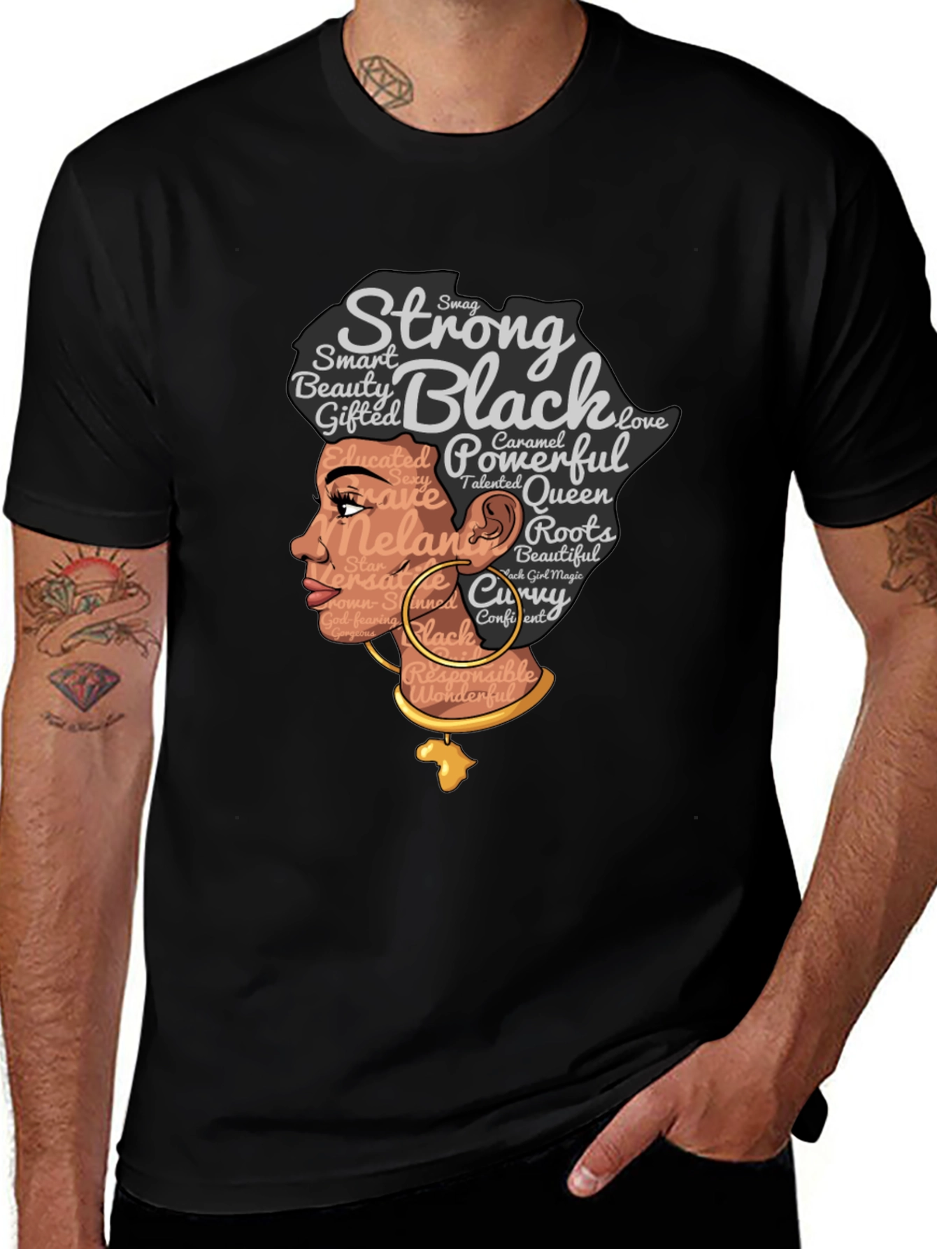 Variant 6 of Strong Black Woman Graphic Tee