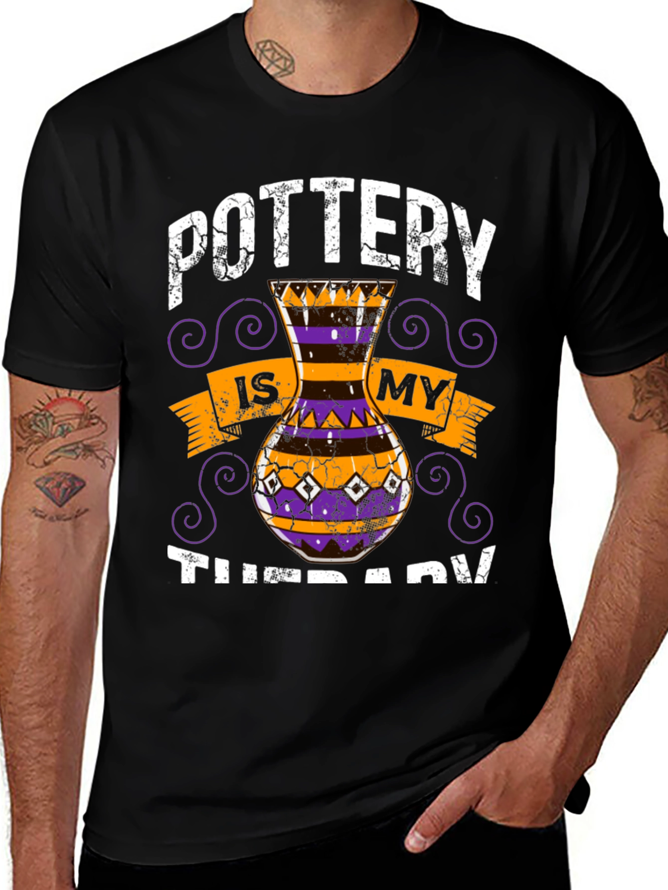 Variant 12 of Pottery is My Therapy Graphic T-Shirt