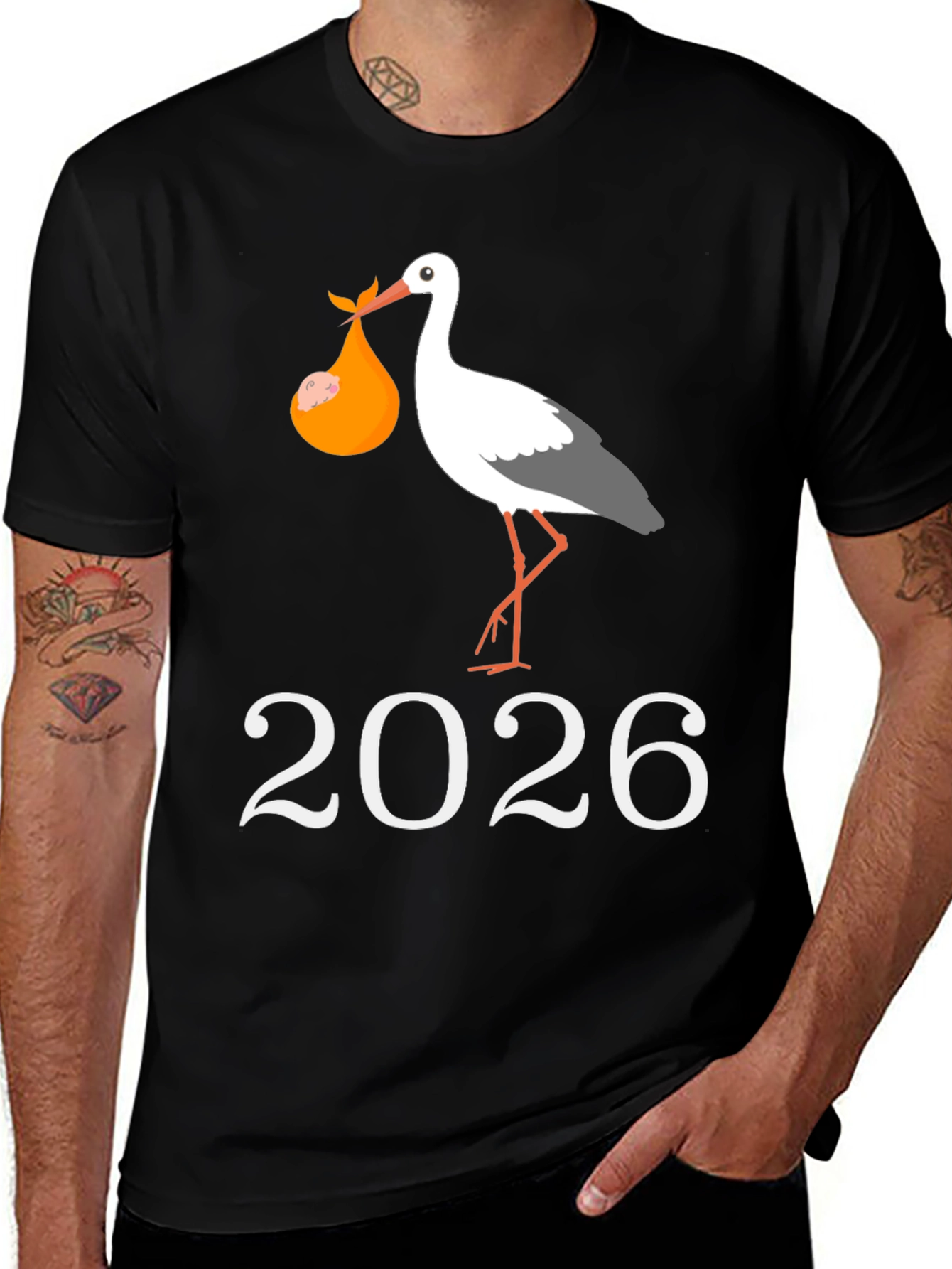 Variant 28 of Stork Delivery 2026 T-Shirt