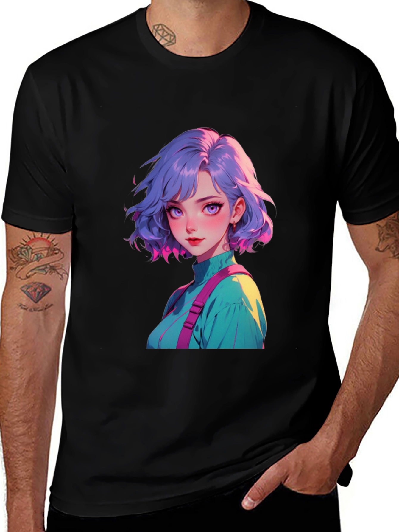 Variant 6 of Anime Girl Graphic Tee - Stylish Casual Wear