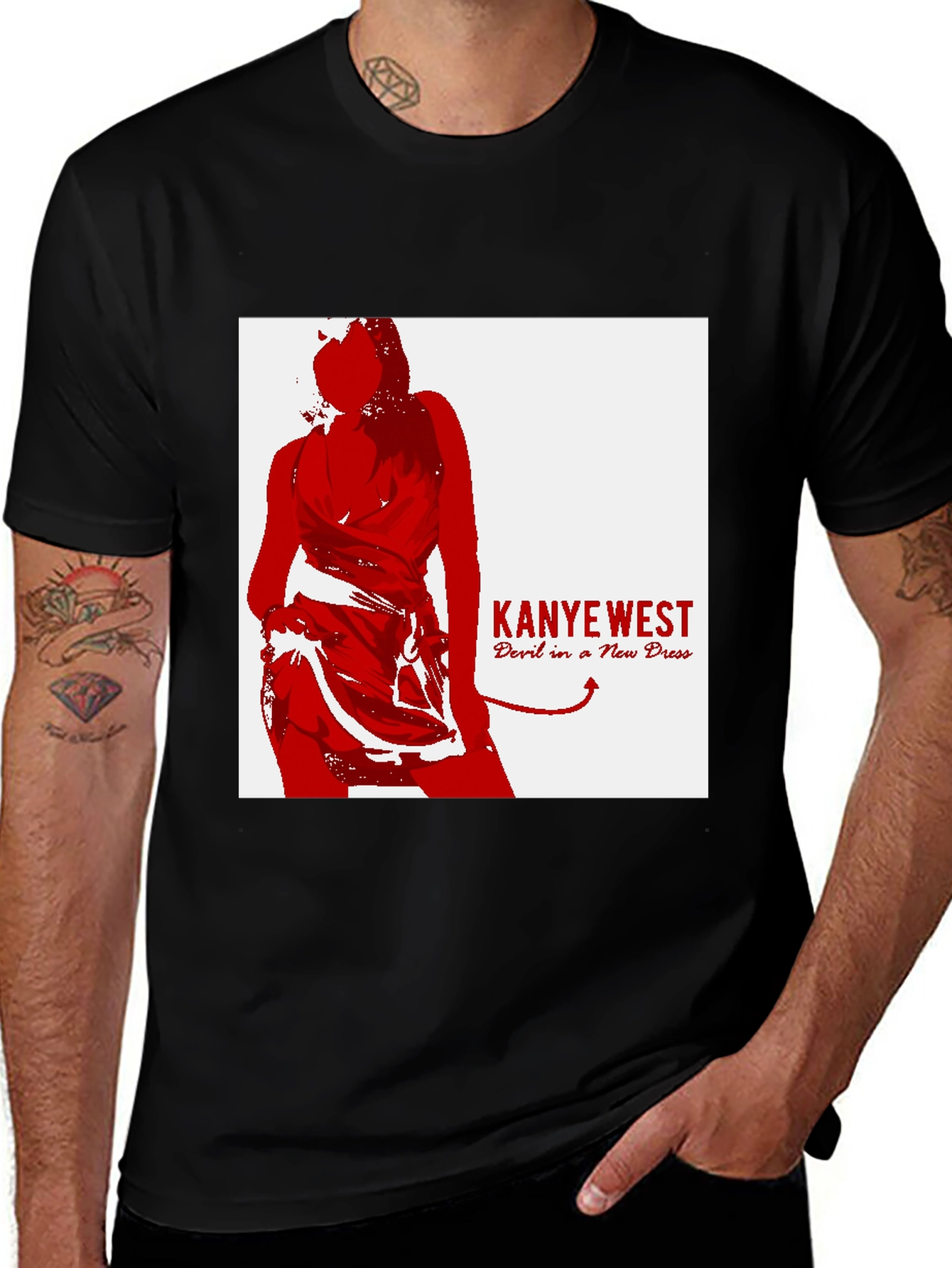 Variant 17 of Kanye West Devil In A New Dress T-Shirt