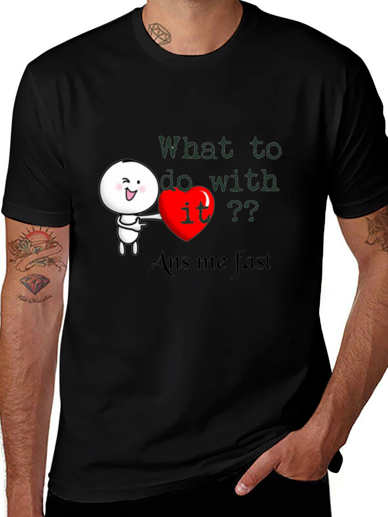 Variant 19 of Heart It? Graphic Tee - Answer Fast!