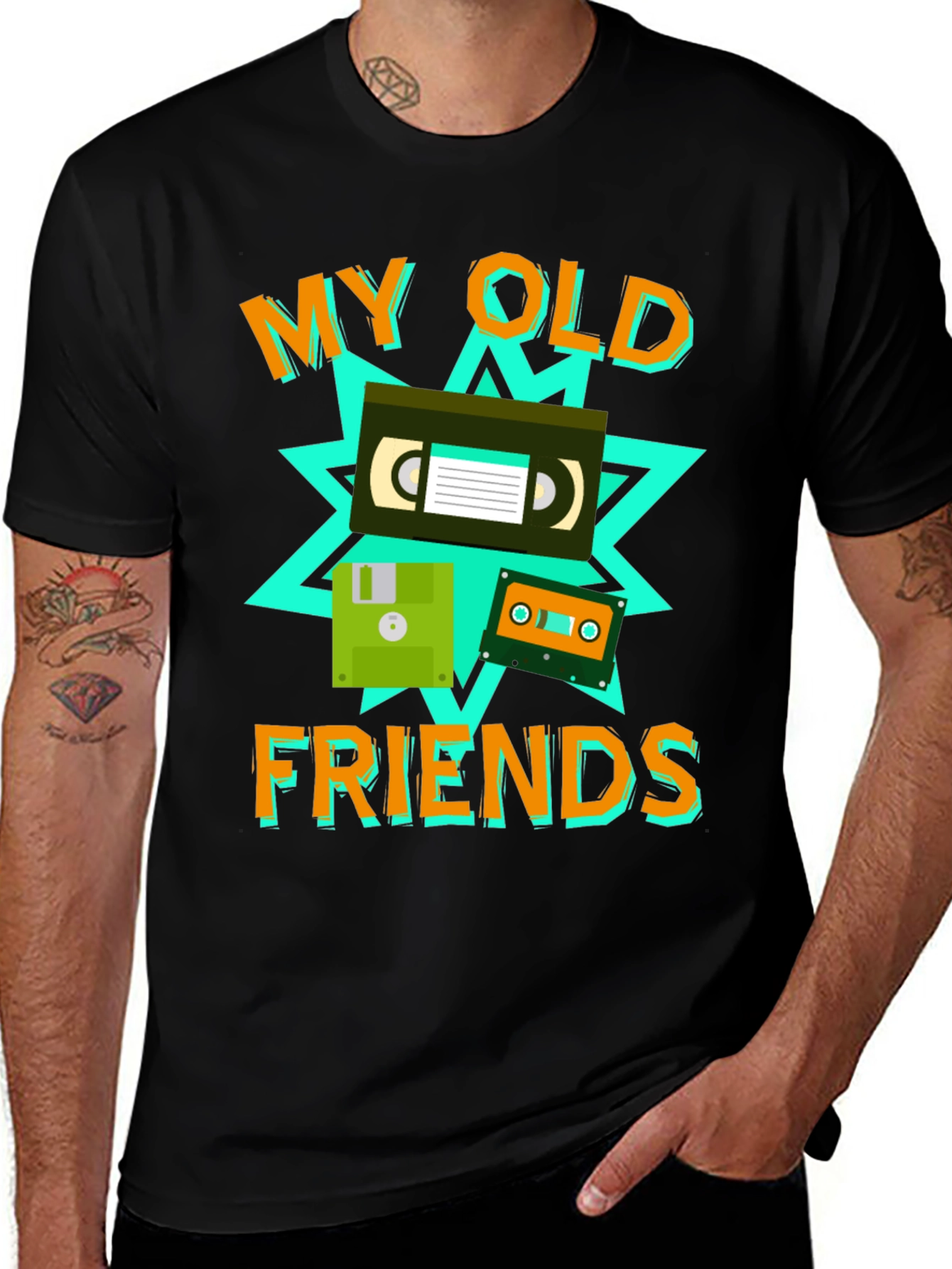 Retro "My Old Friends" Graphic Tee