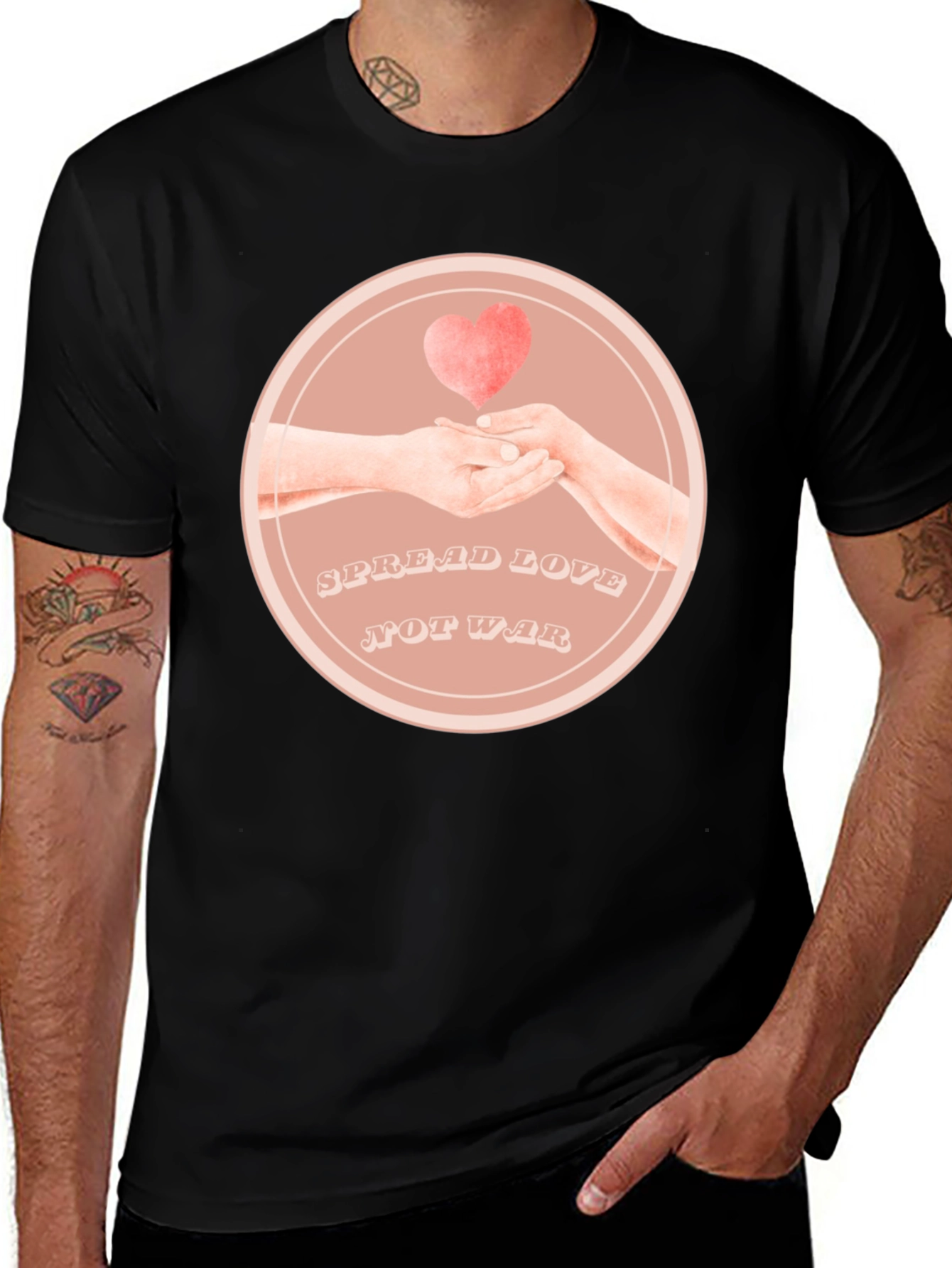 Variant 18 of Spread Love Not War Graphic Tee