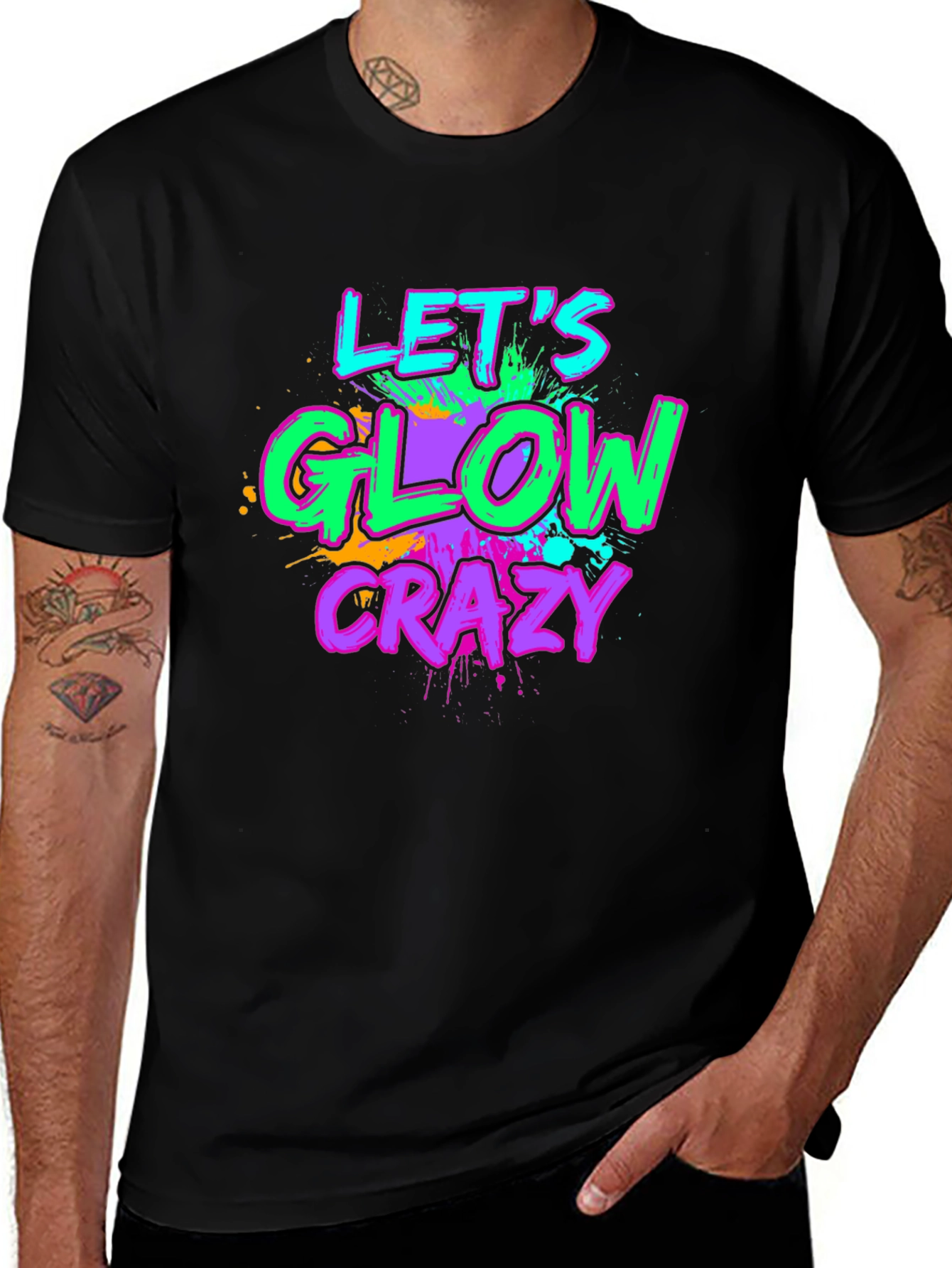 Variant 11 of Let's Glow Crazy Graphic Tee