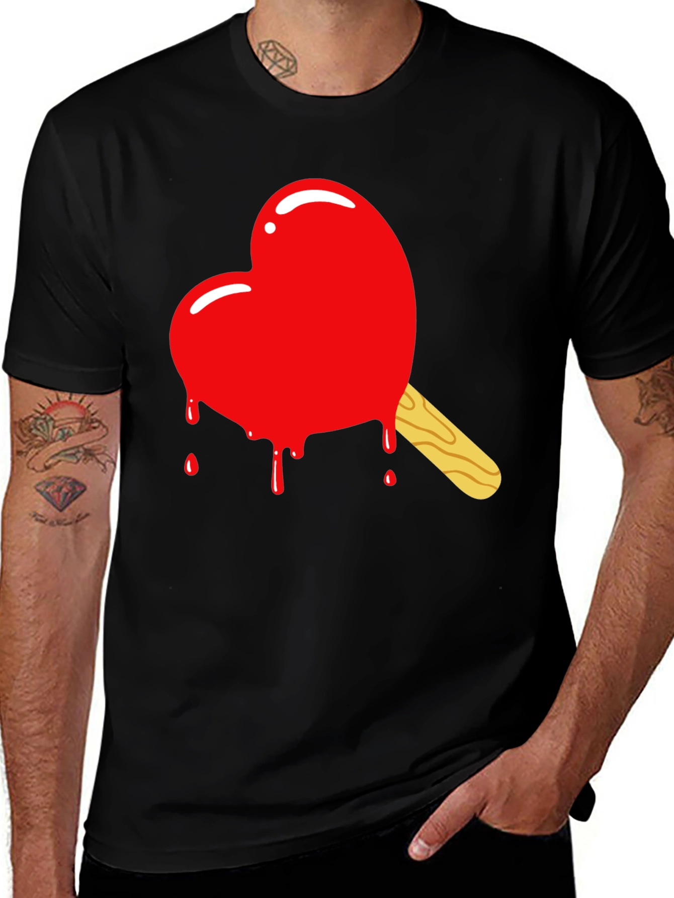 Variant 22 of Heart Popsicle Graphic T-Shirt