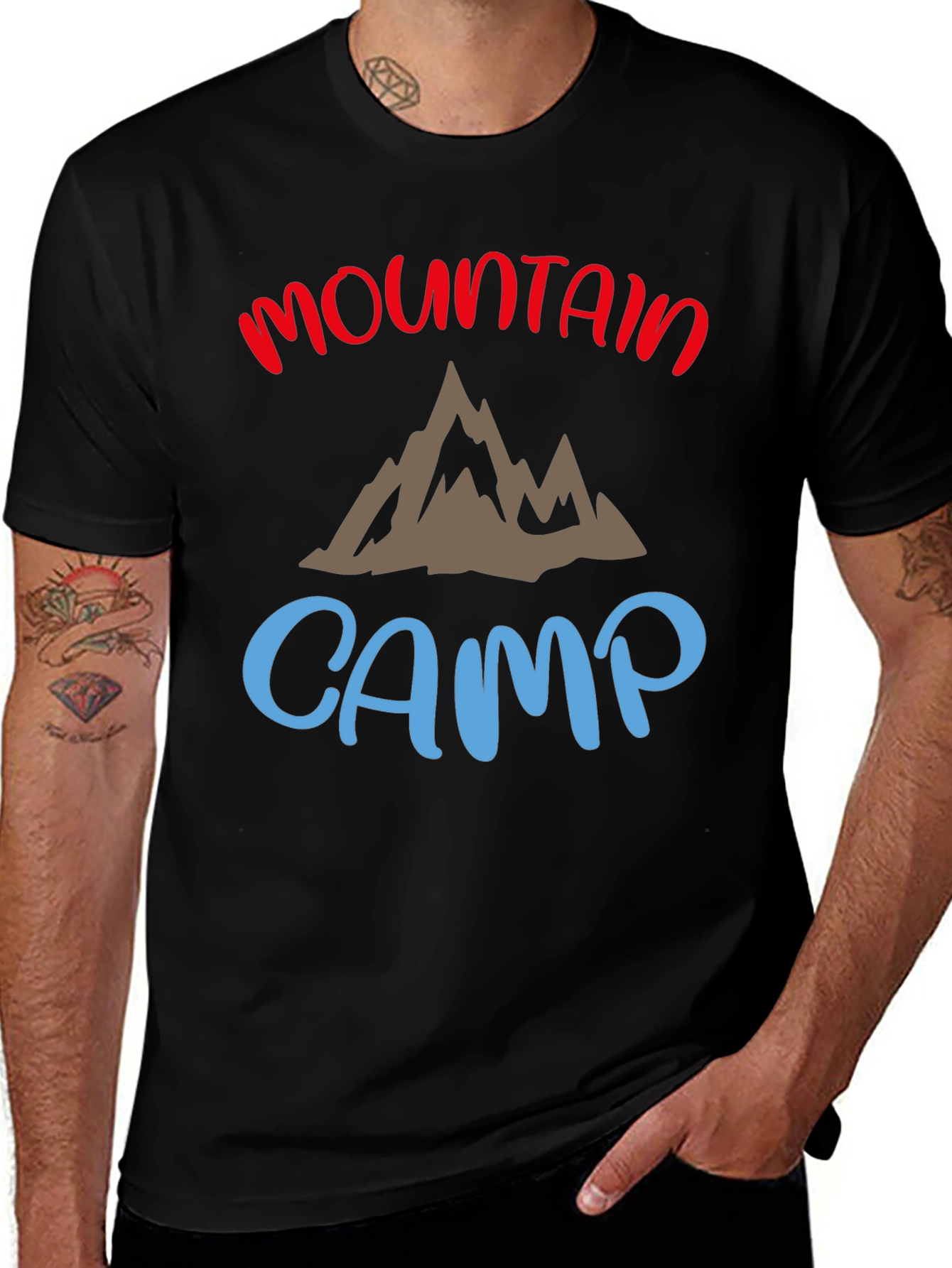 Variant 28 of Mountain Camp Graphic Tee - Black