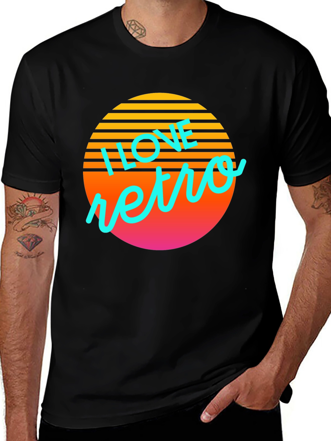 Variant 28 of Retro Sunset Graphic T-Shirt