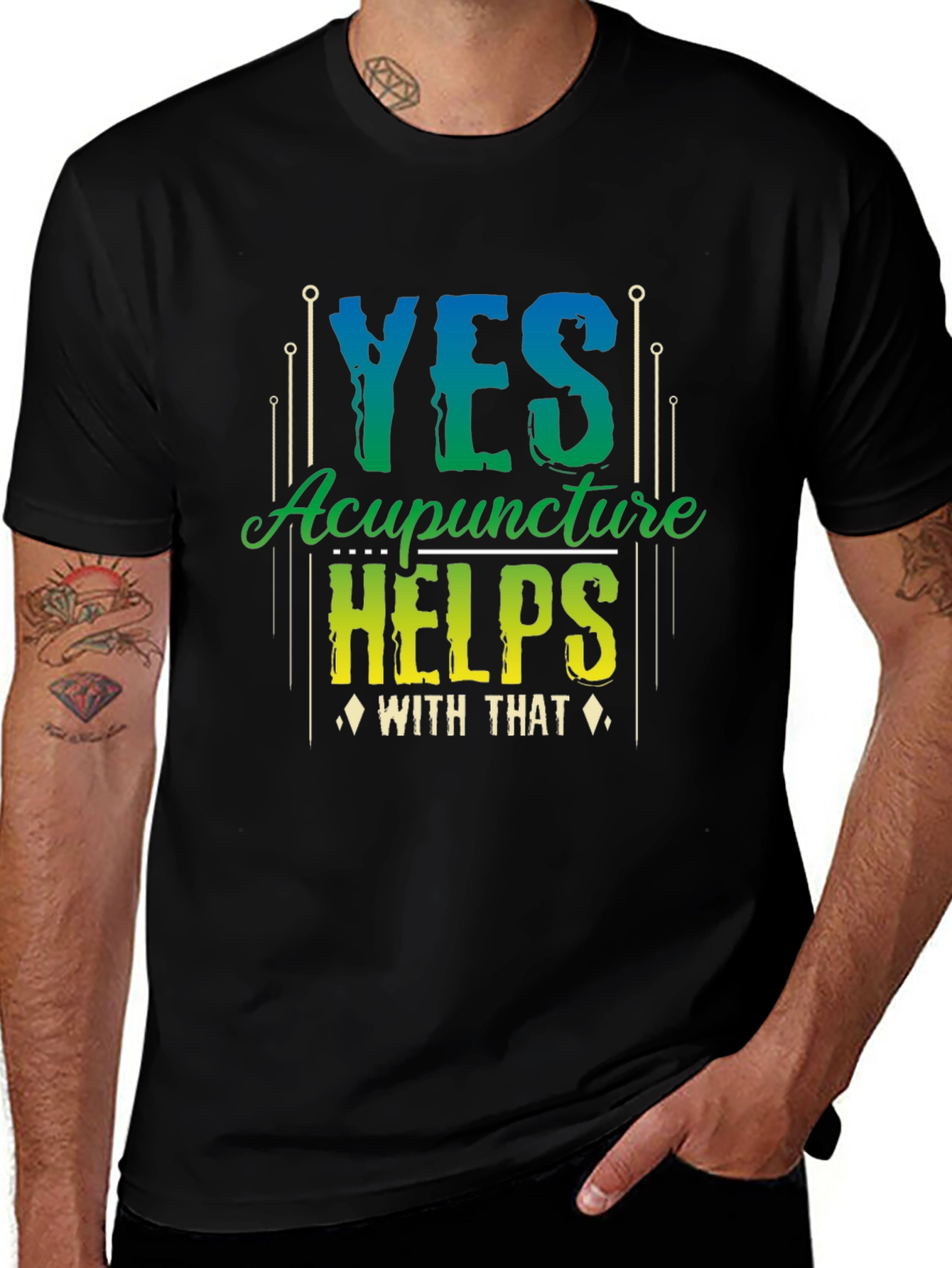 Yes Acupuncture Helps Funny T-Shirt