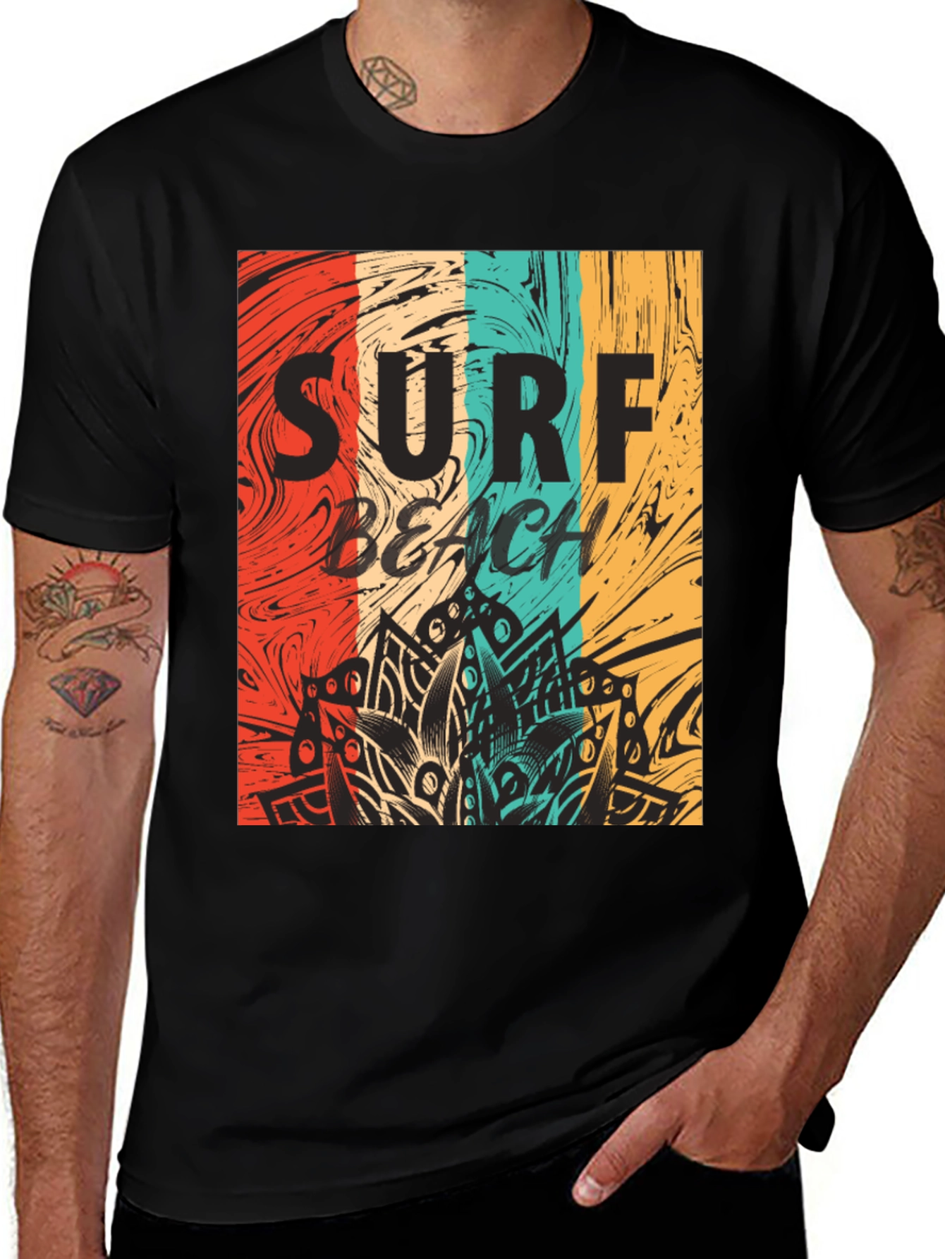 Variant 21 of Surf Beach Graphic Tee