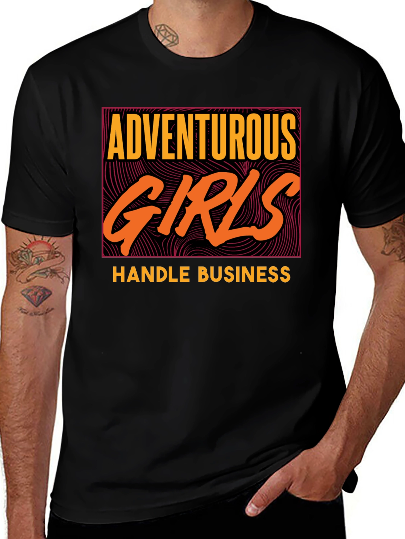 Variant 25 of Adventurous Girls Handle Business Graphic Tee