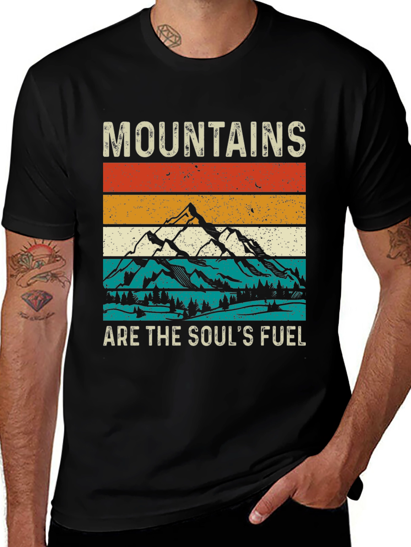 Variant 29 of Mountains are the Soul's Fuel Graphic Tee
