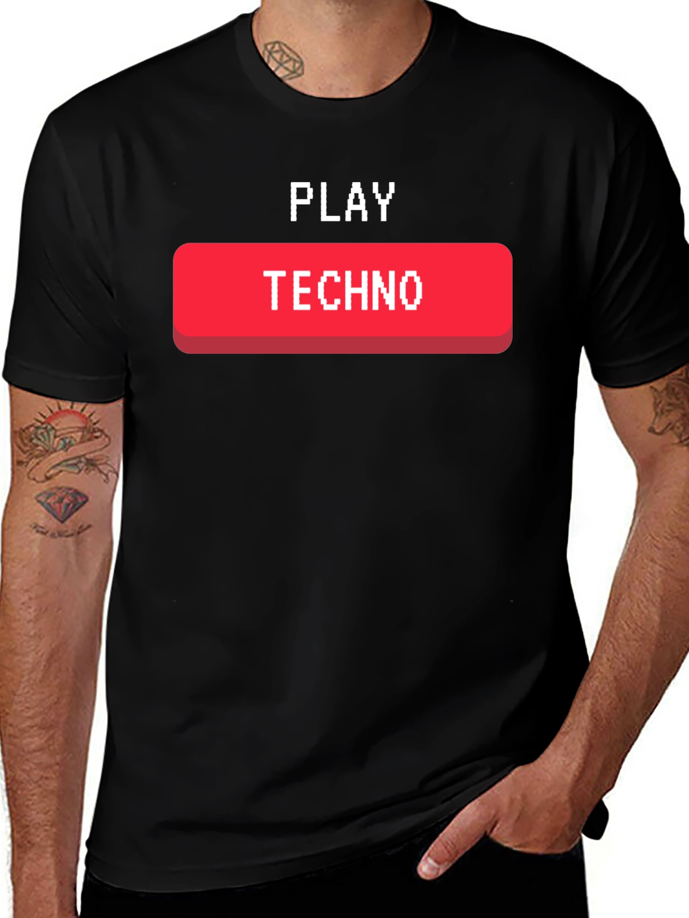 Variant 3 of Play Techno T-Shirt - Music Lover Tee
